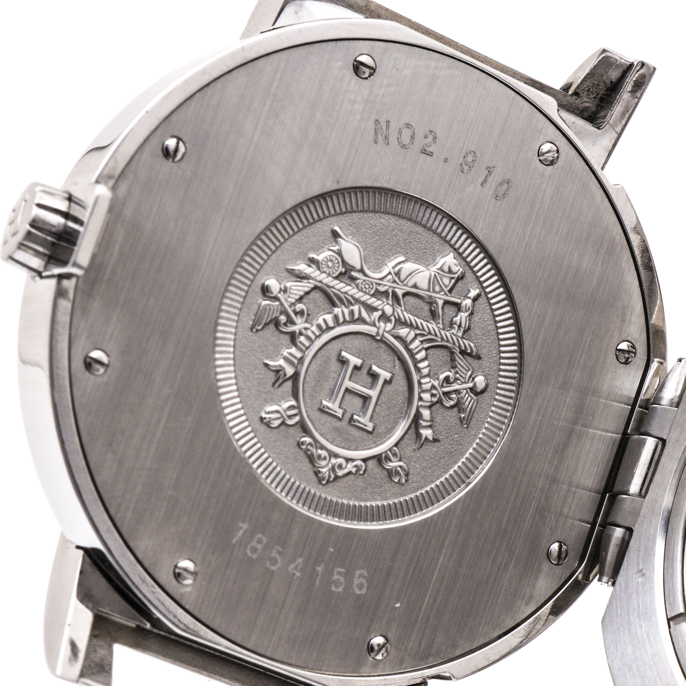 Hermes “Nomade” Stainless Steel Automatic Watch With Compass