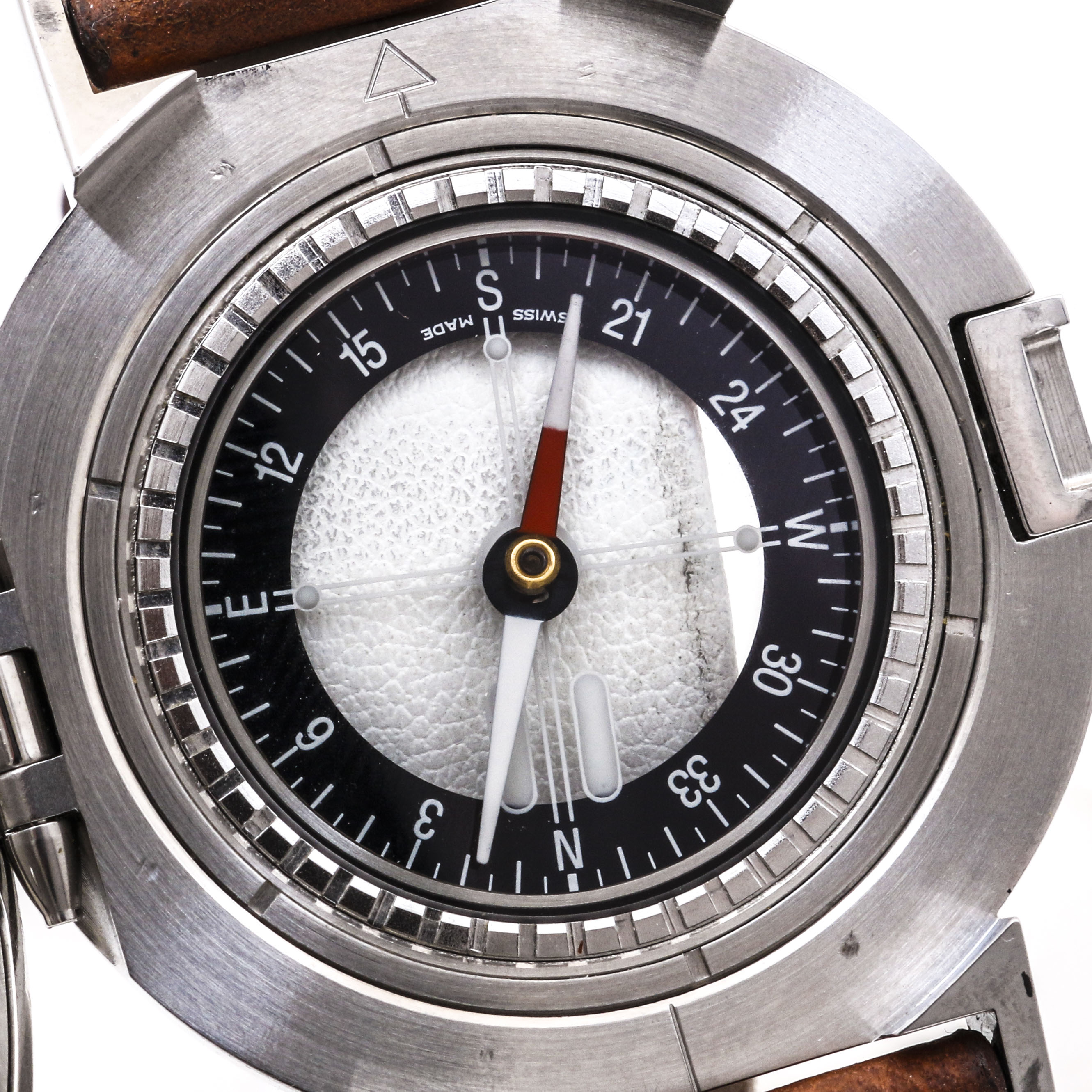 Hermes “Nomade” Stainless Steel Automatic Watch With Compass