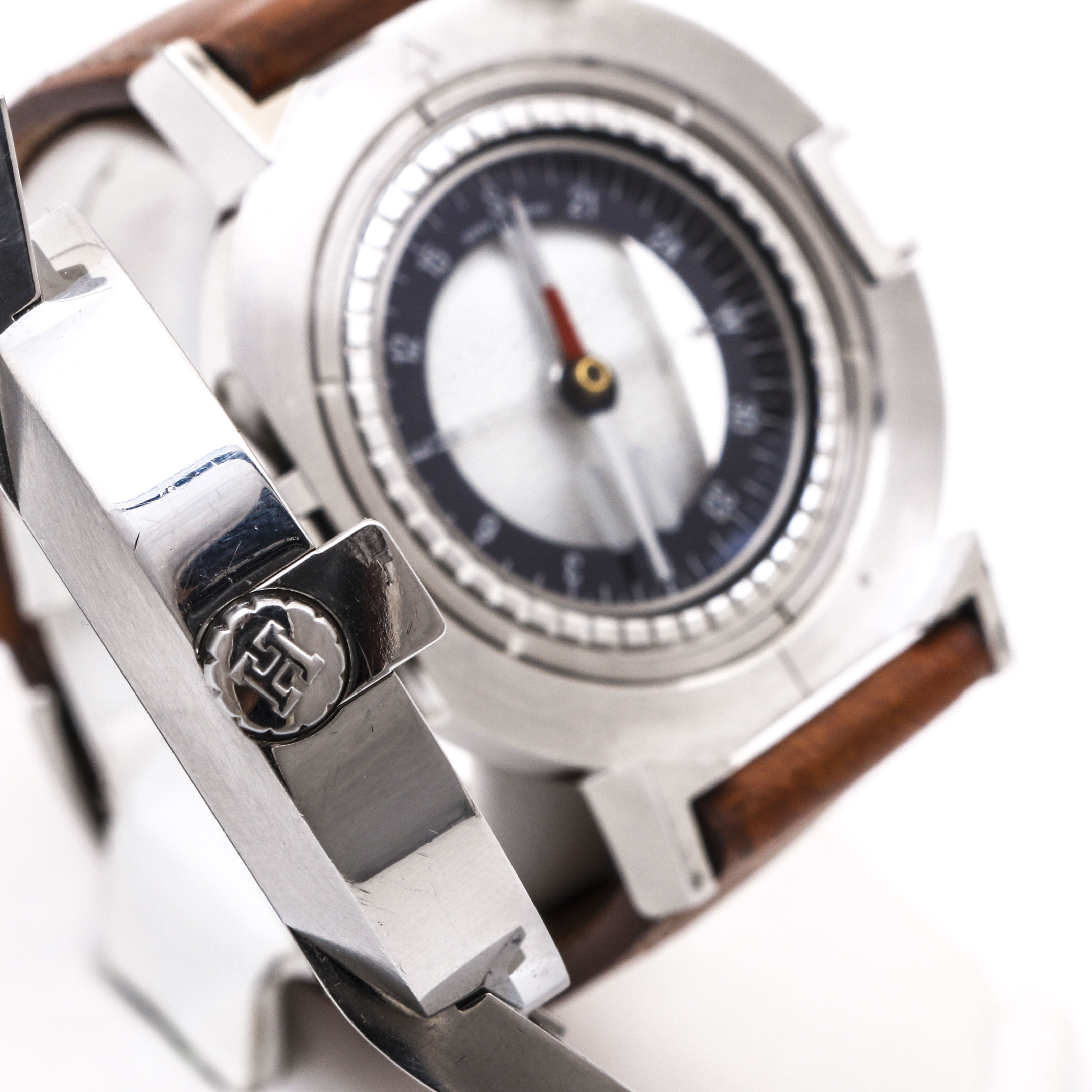 Hermes “Nomade” Stainless Steel Automatic Watch With Compass