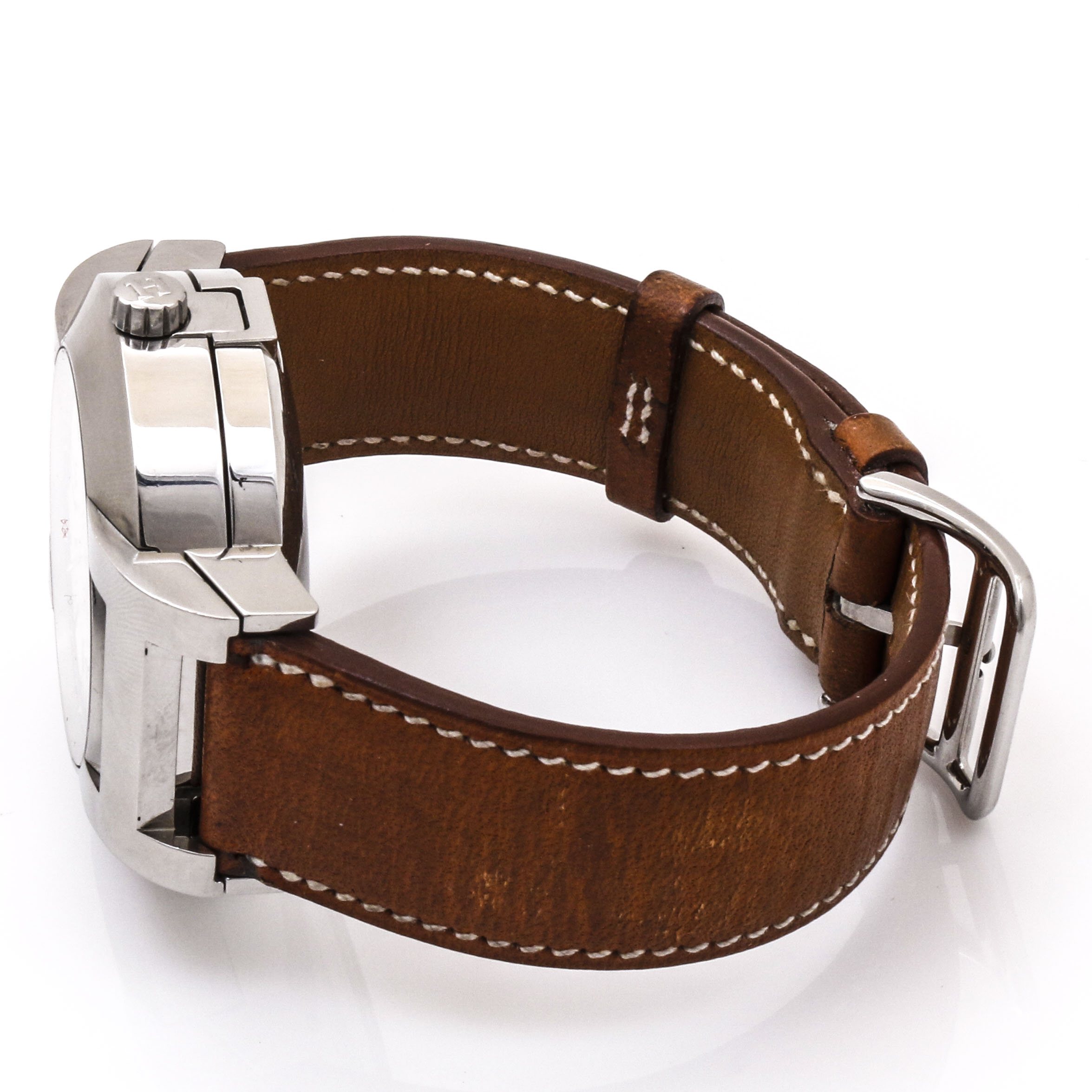 Hermes “Nomade” Stainless Steel Automatic Watch With Compass