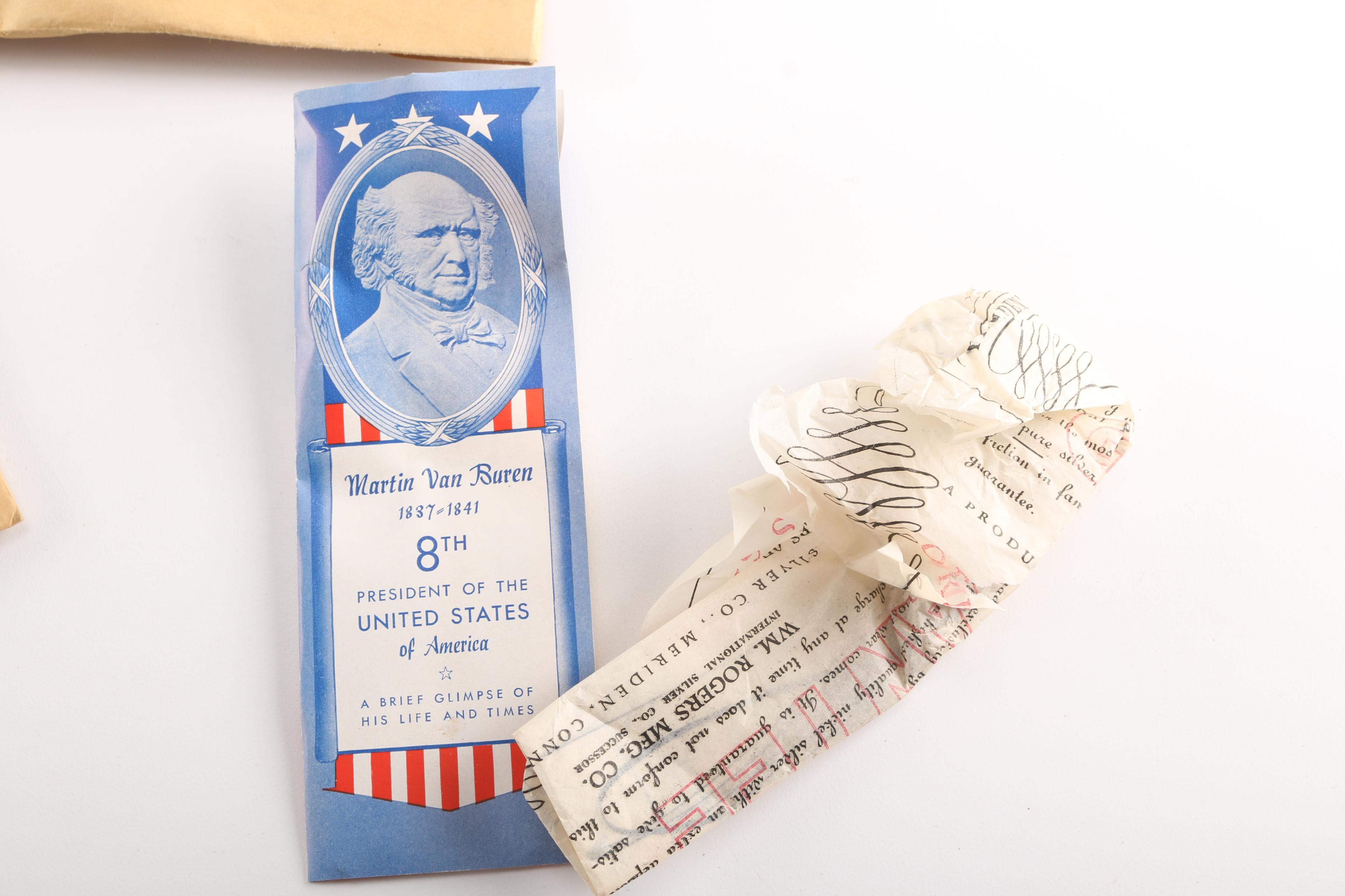 Wm. Roger Mfg. Co. Silver Plate Presidential Spoons