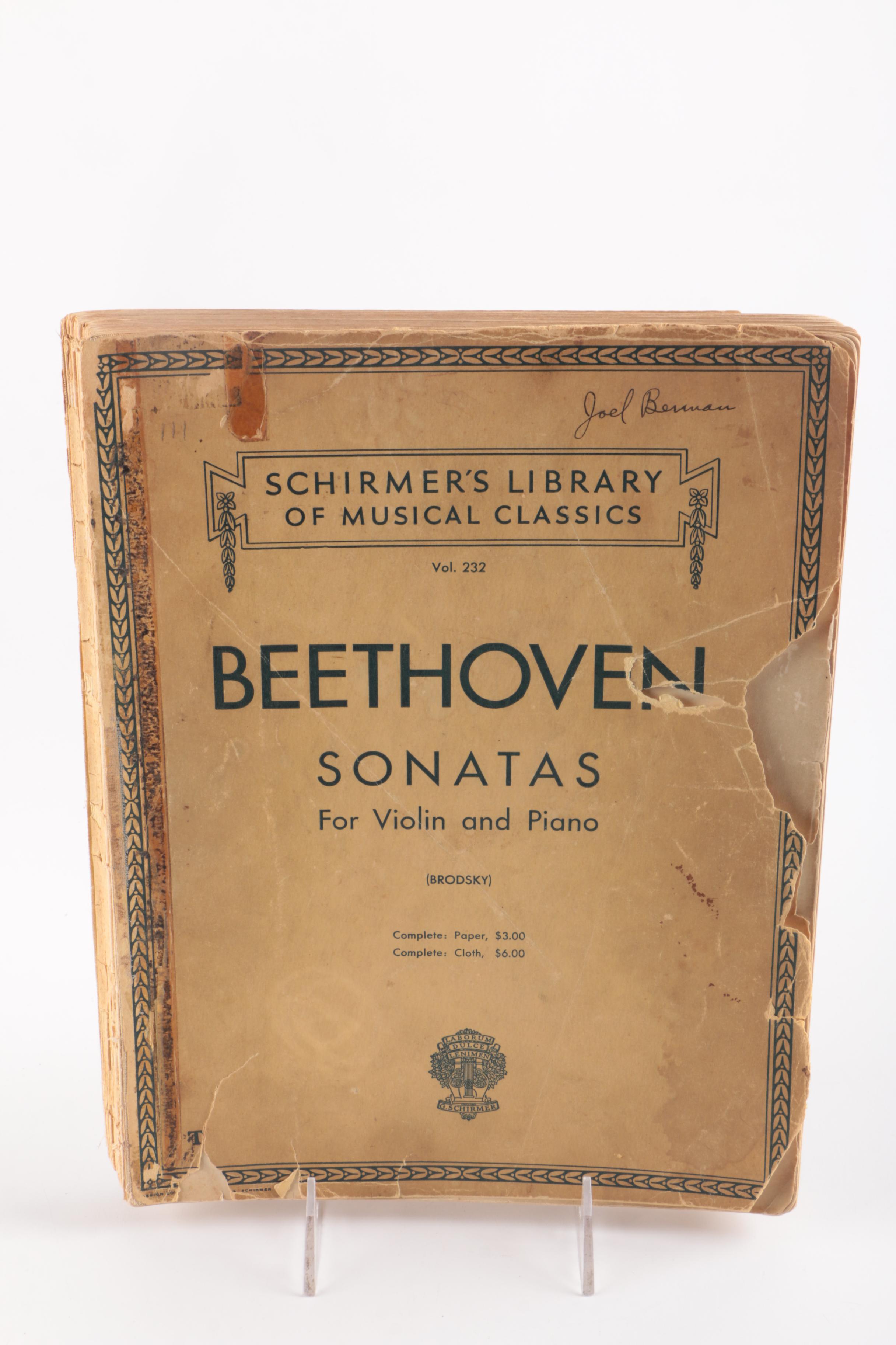 Haydn, Chopin, Other Vintage and Antique Songbooks