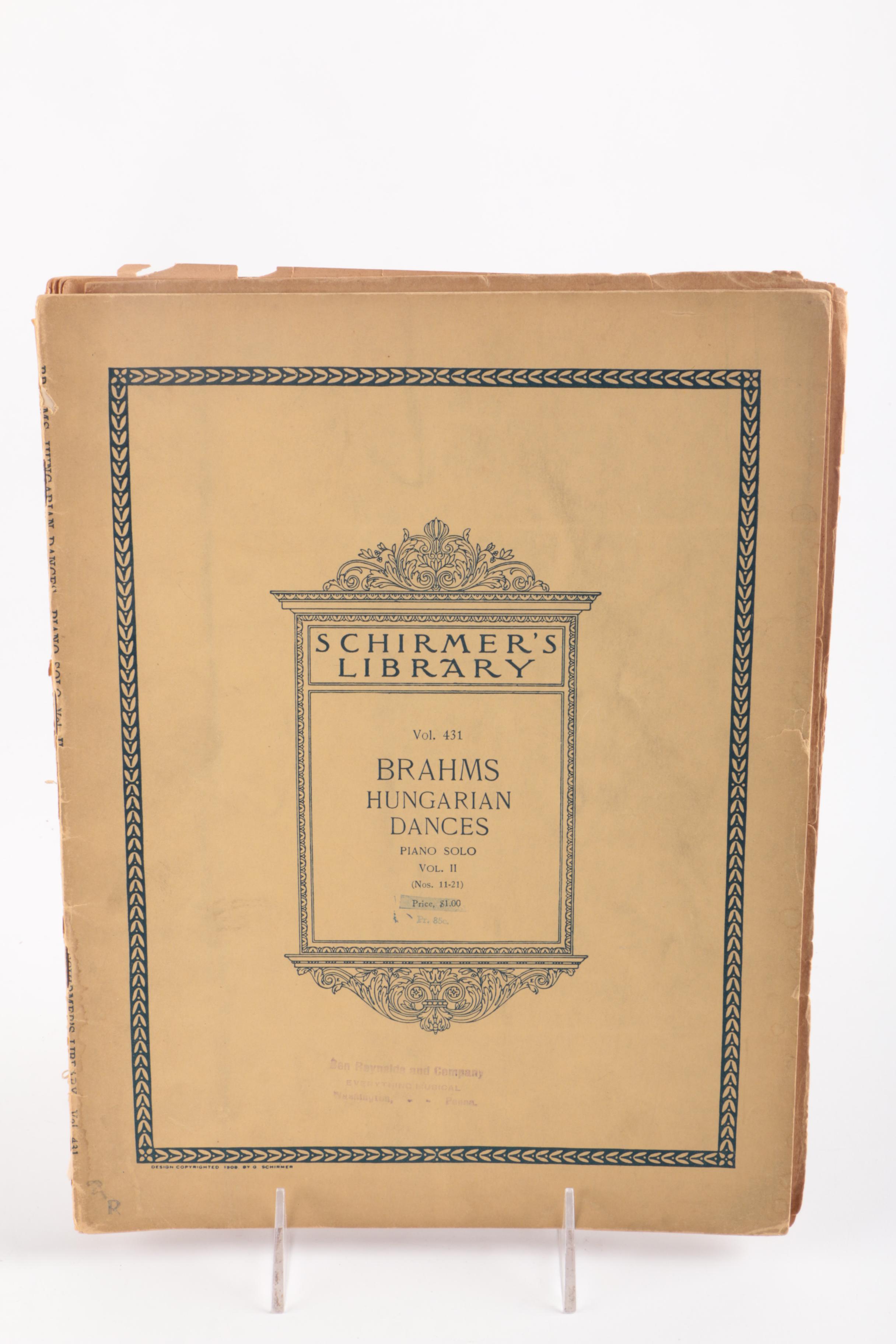 Haydn, Chopin, Other Vintage and Antique Songbooks
