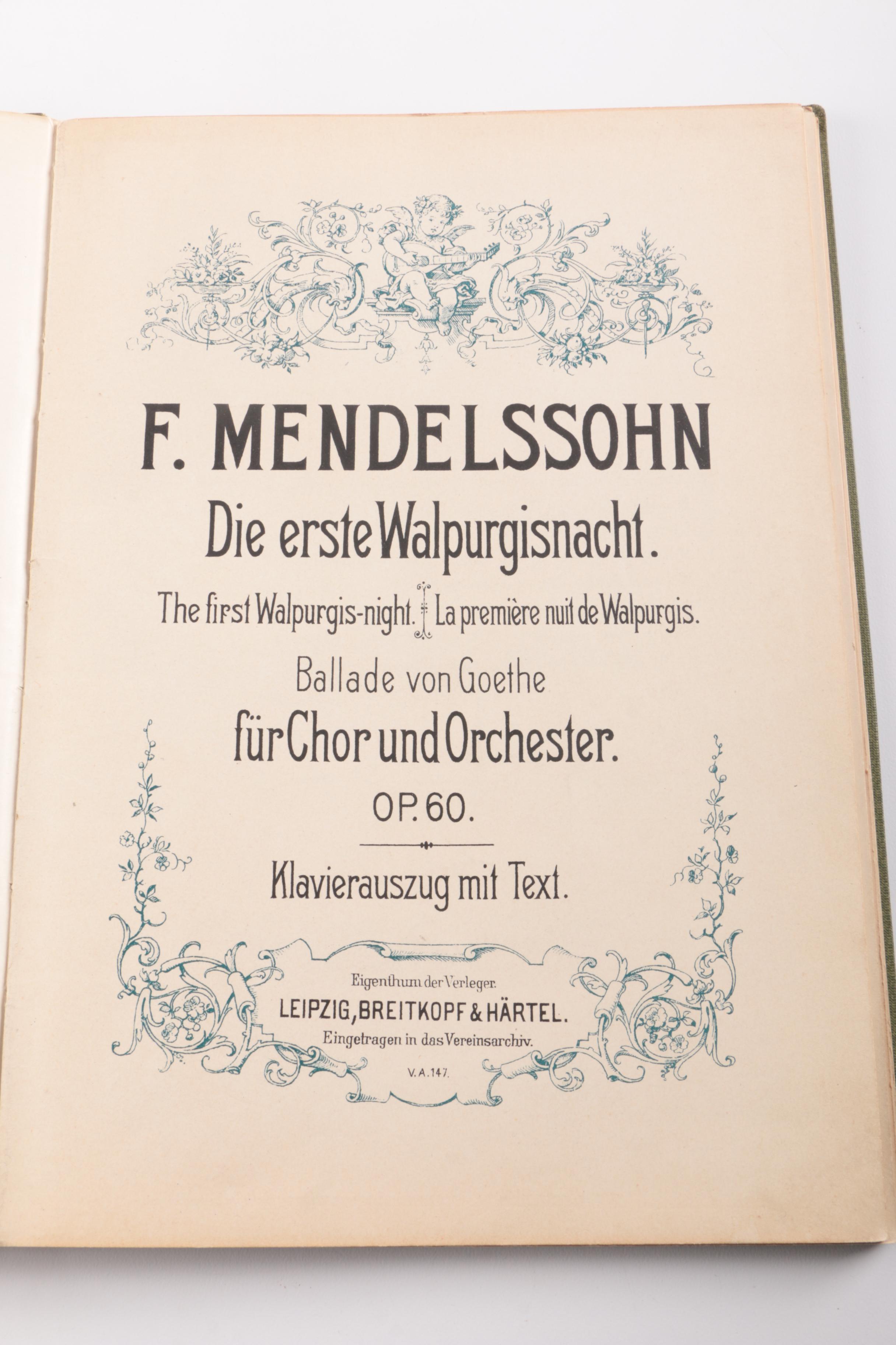 Haydn, Chopin, Other Vintage and Antique Songbooks