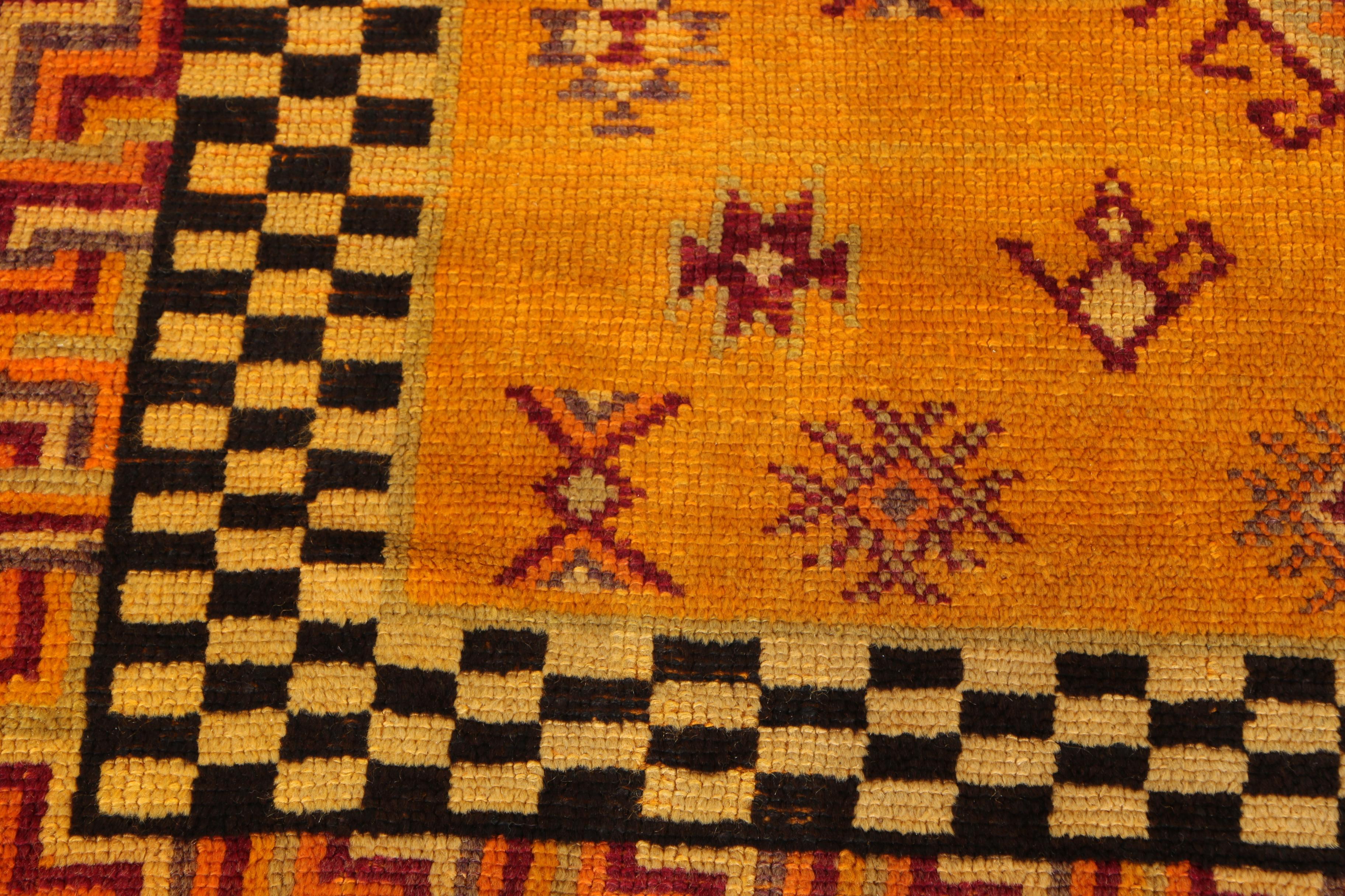 Handwoven Anatolian Tribal Area Rug