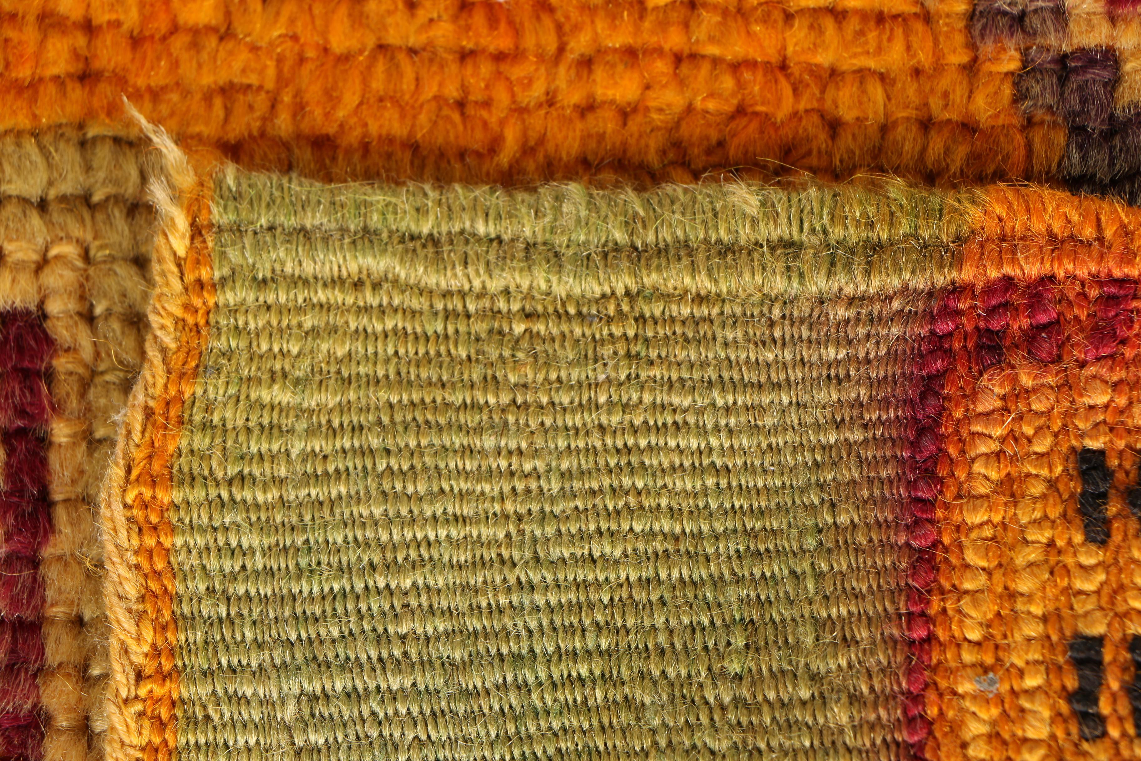 Handwoven Anatolian Tribal Area Rug