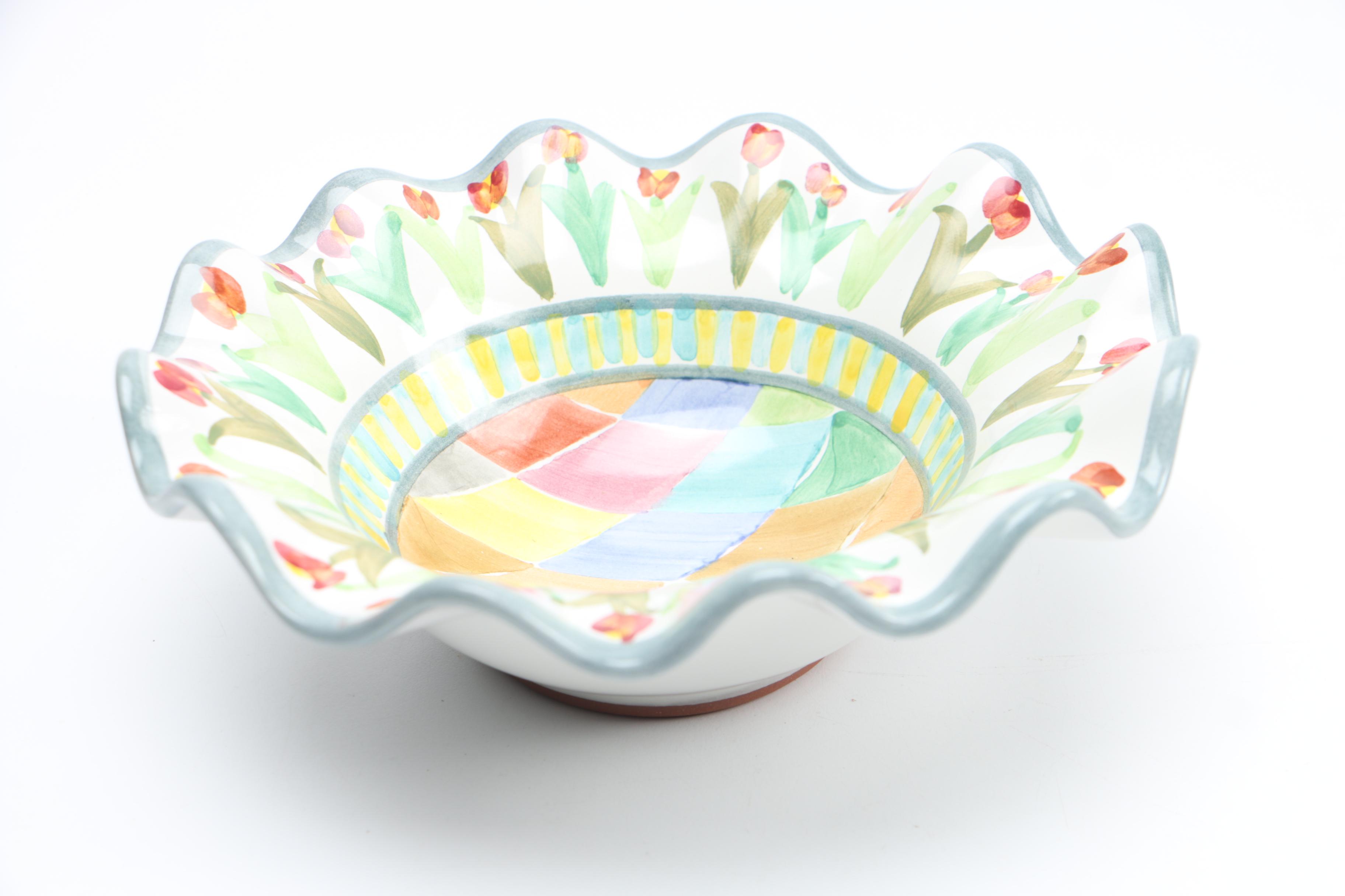 MacKenzie-Childs Ceramic Bowl