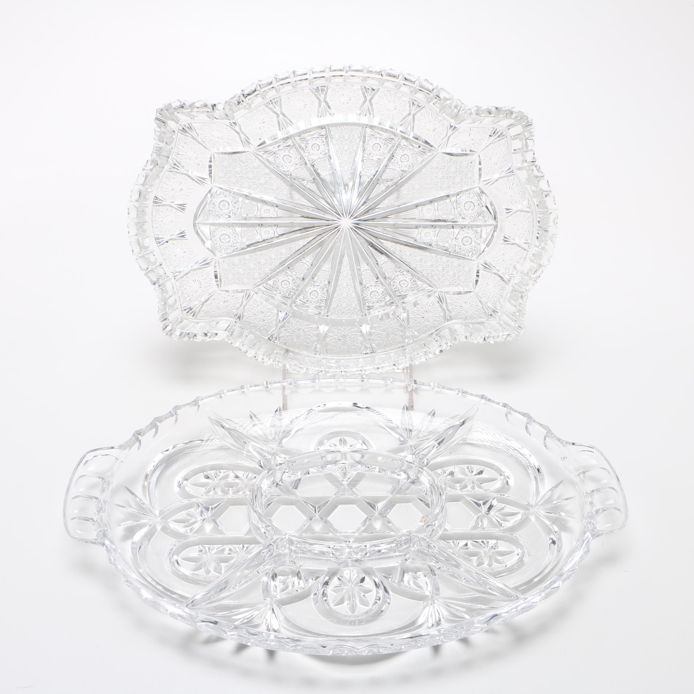 Cut Glass Platters