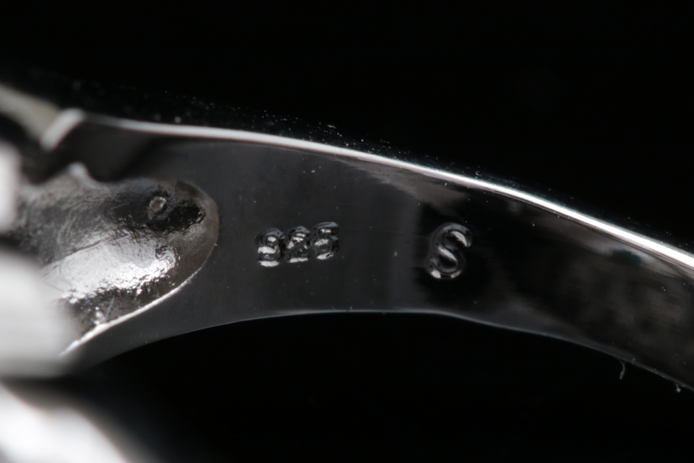 Sterling Silver and CZ Double Heart Ring