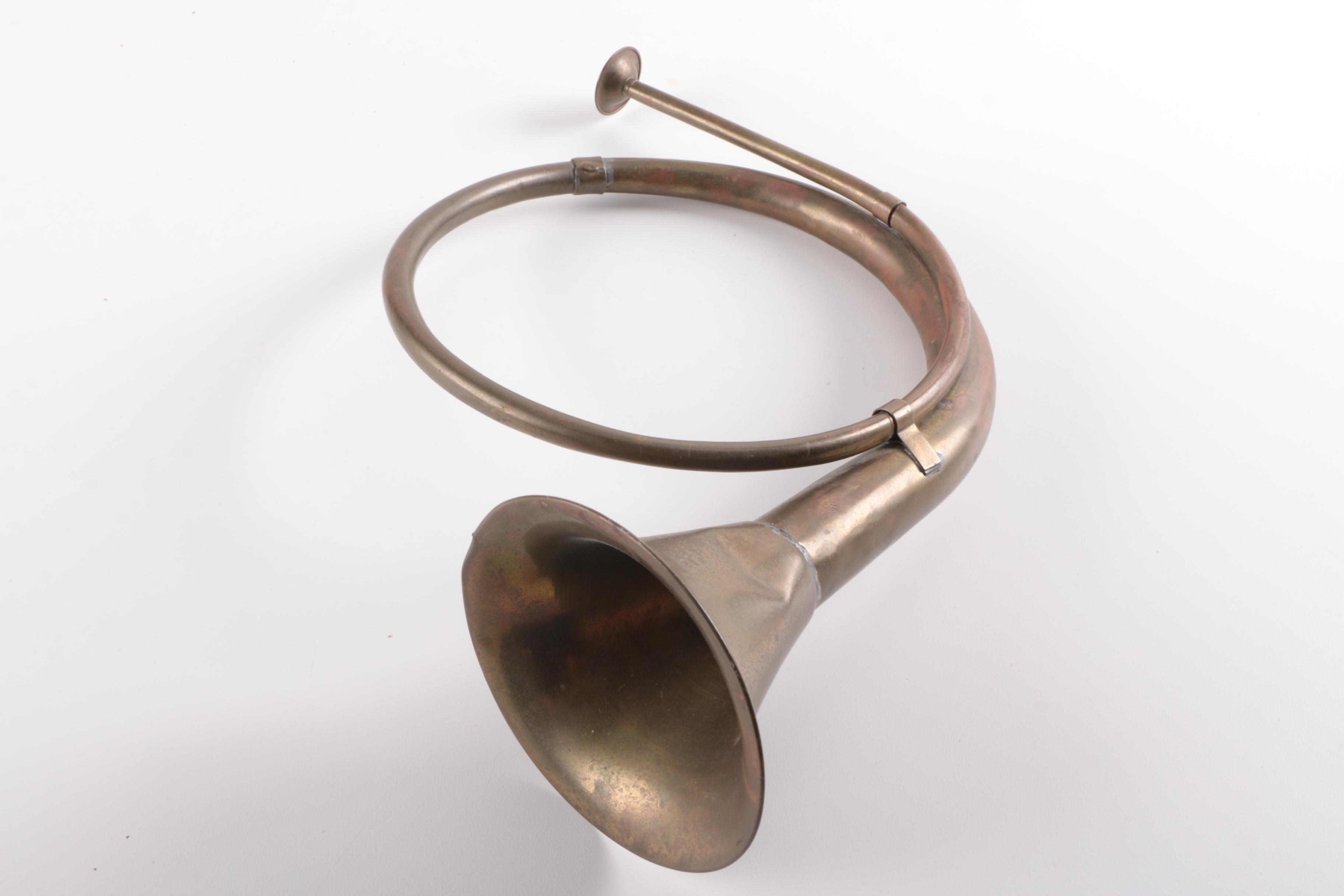 Vintage Brass Hunting Horn