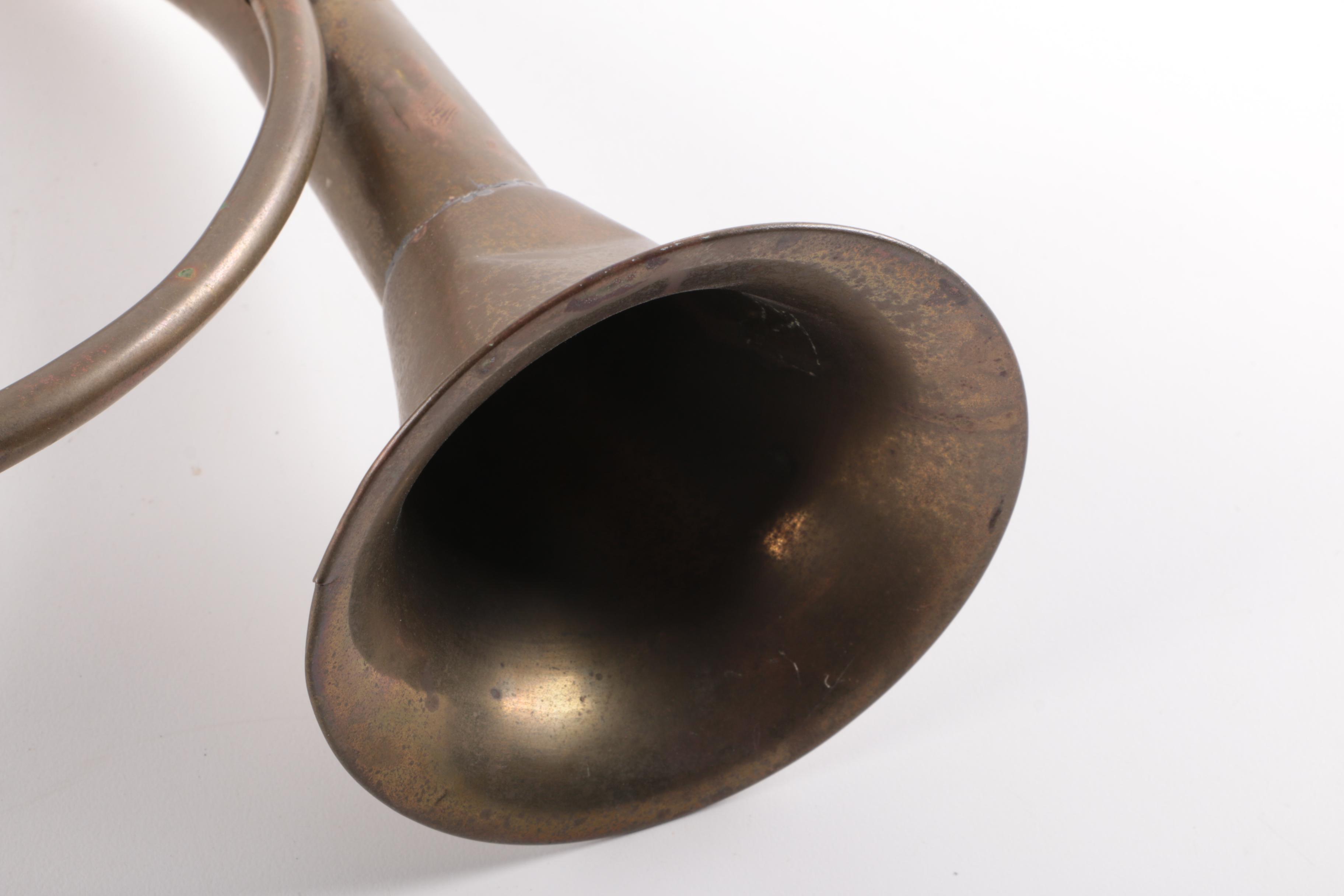 Vintage Brass Hunting Horn