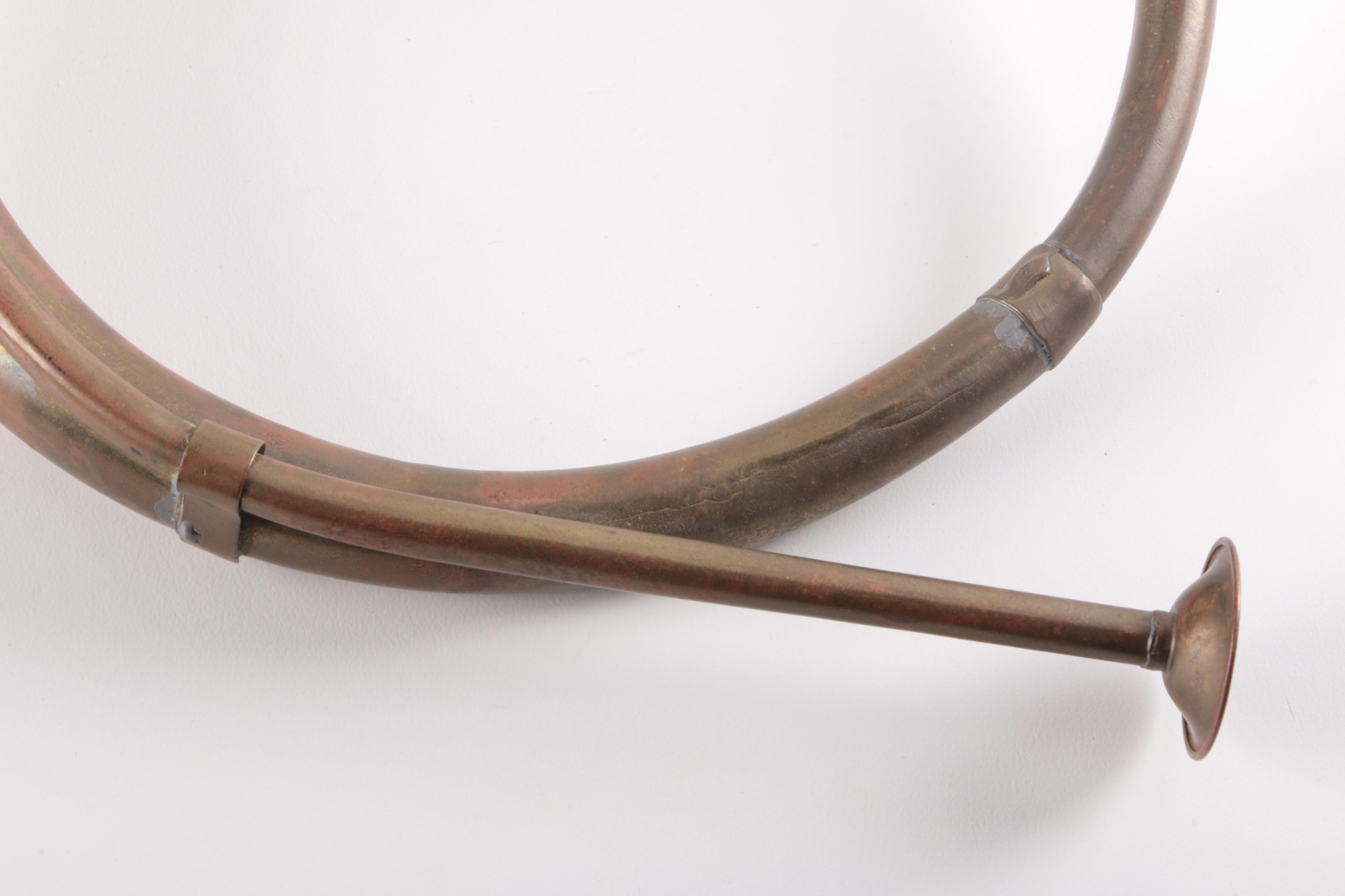 Vintage Brass Hunting Horn