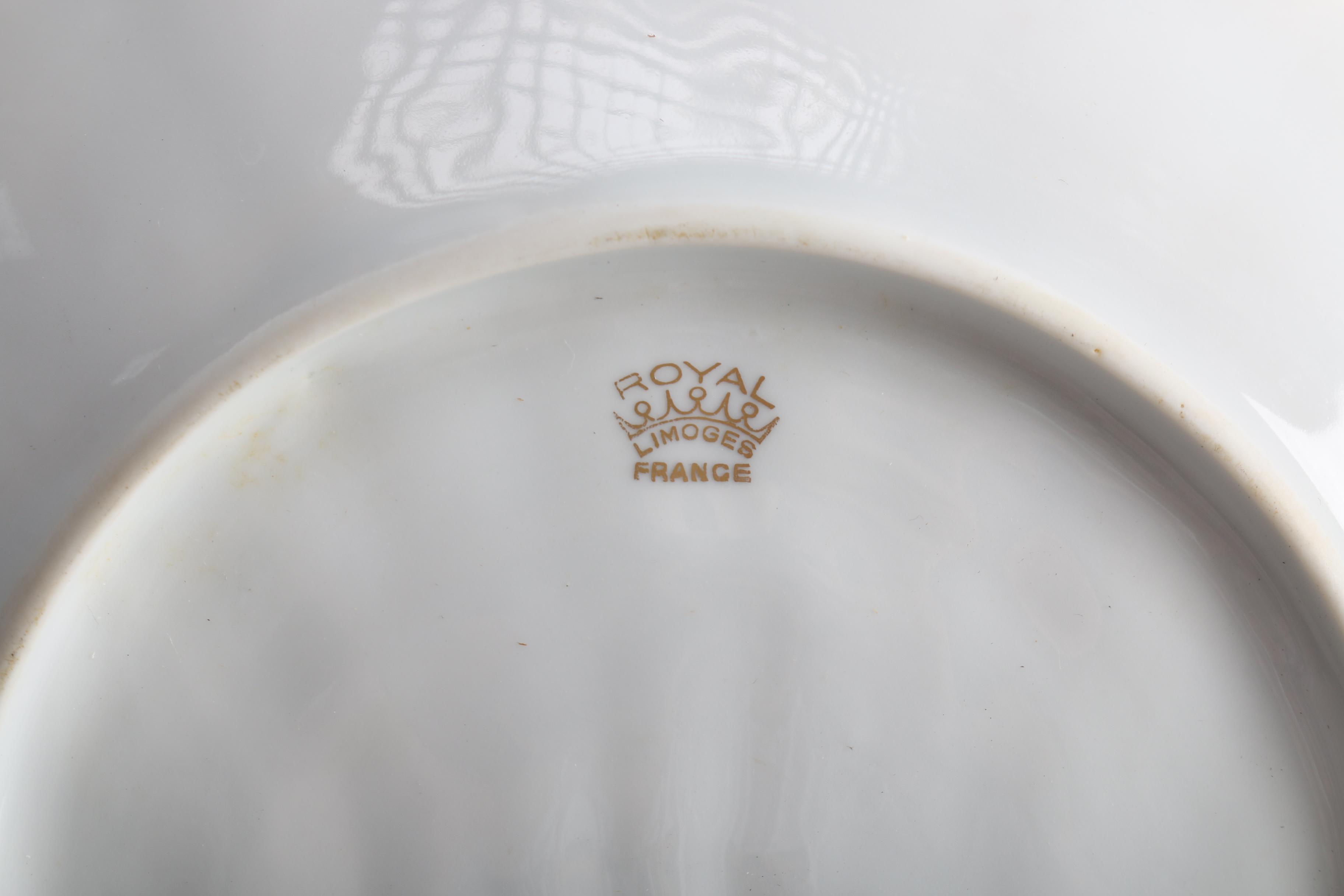 Royal Limoges Porcelain Tray and Bowl