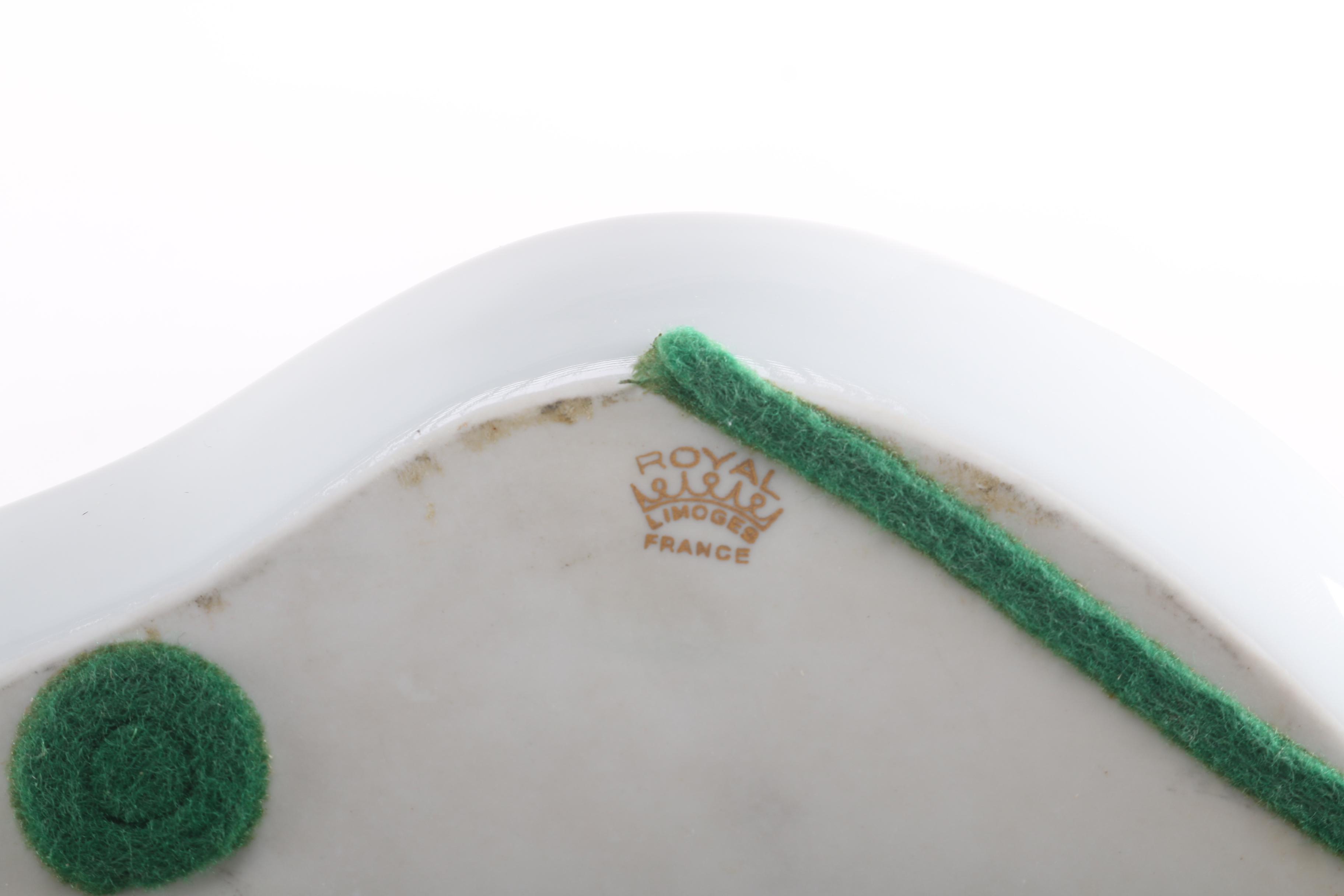 Royal Limoges Porcelain Tray and Bowl