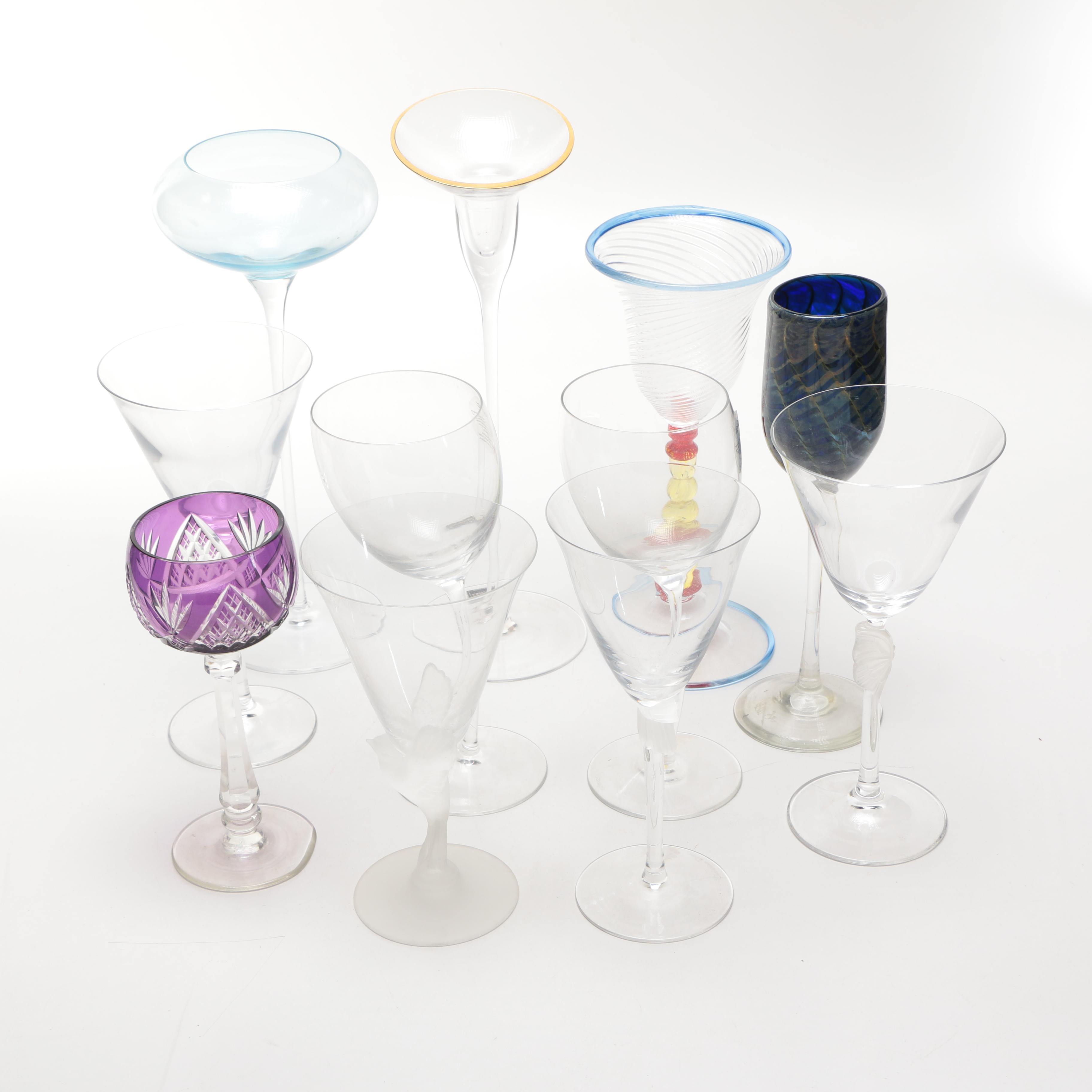 Footed Drinking Glasses