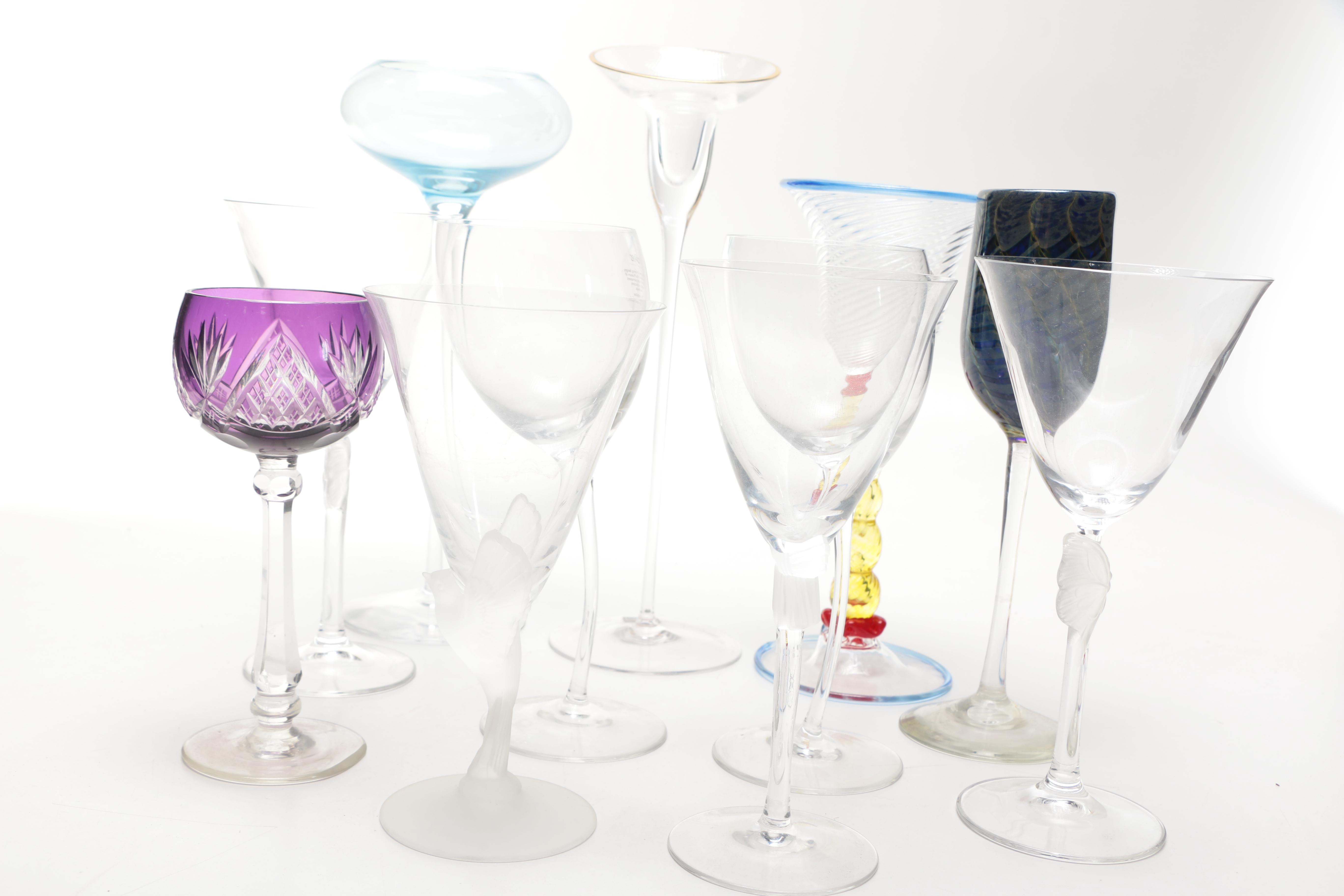 Footed Drinking Glasses