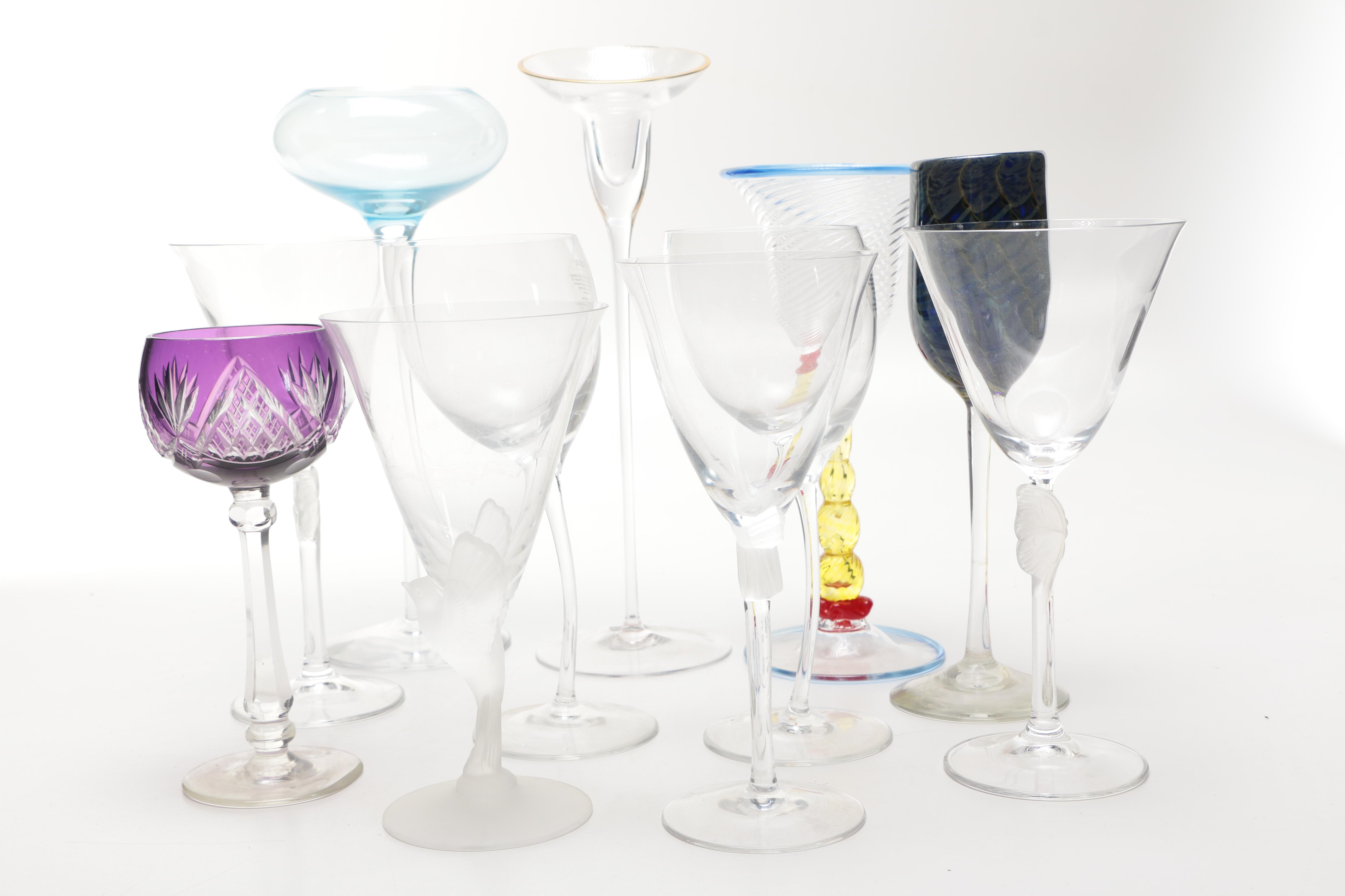 Footed Drinking Glasses