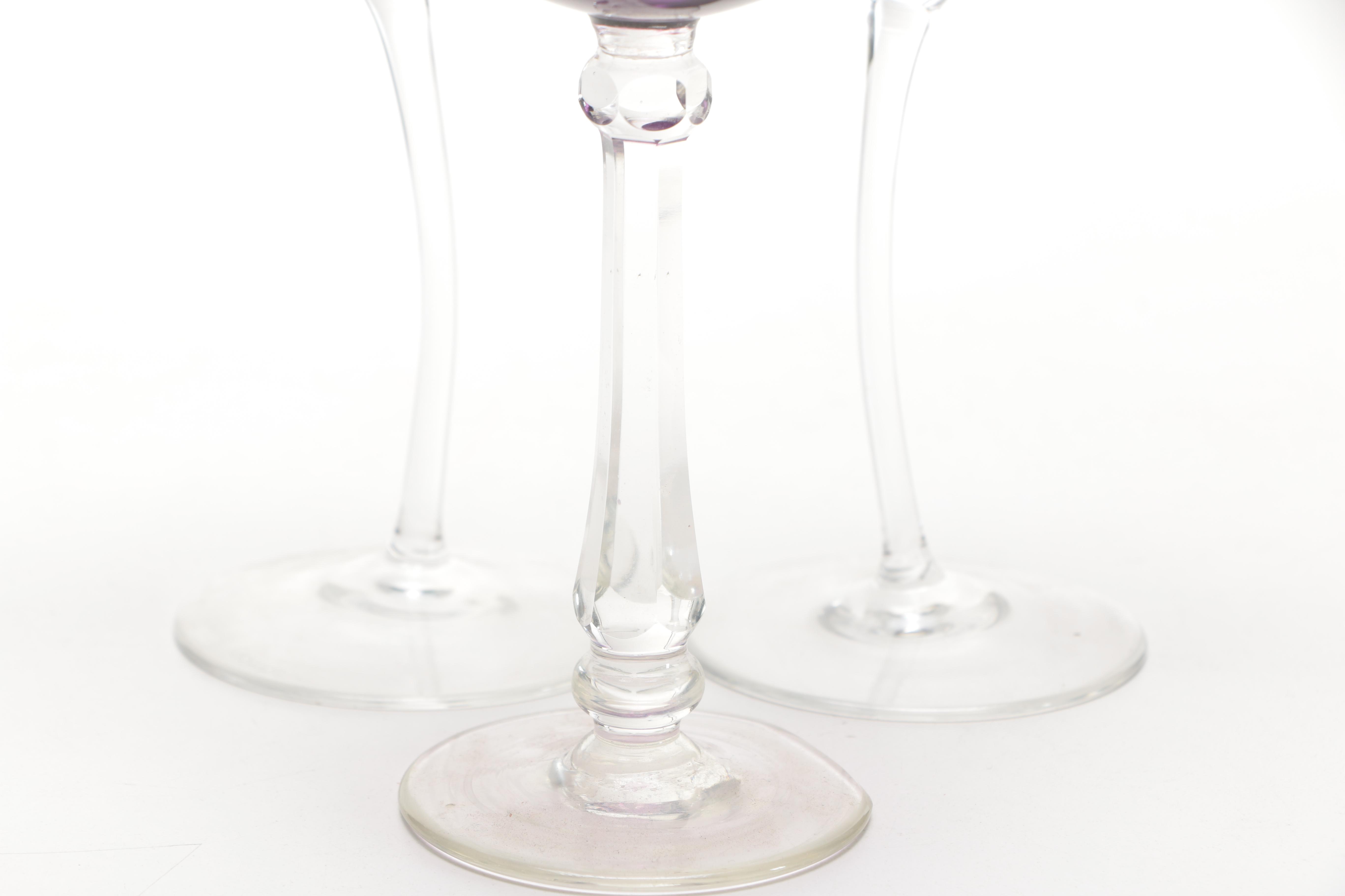Footed Drinking Glasses