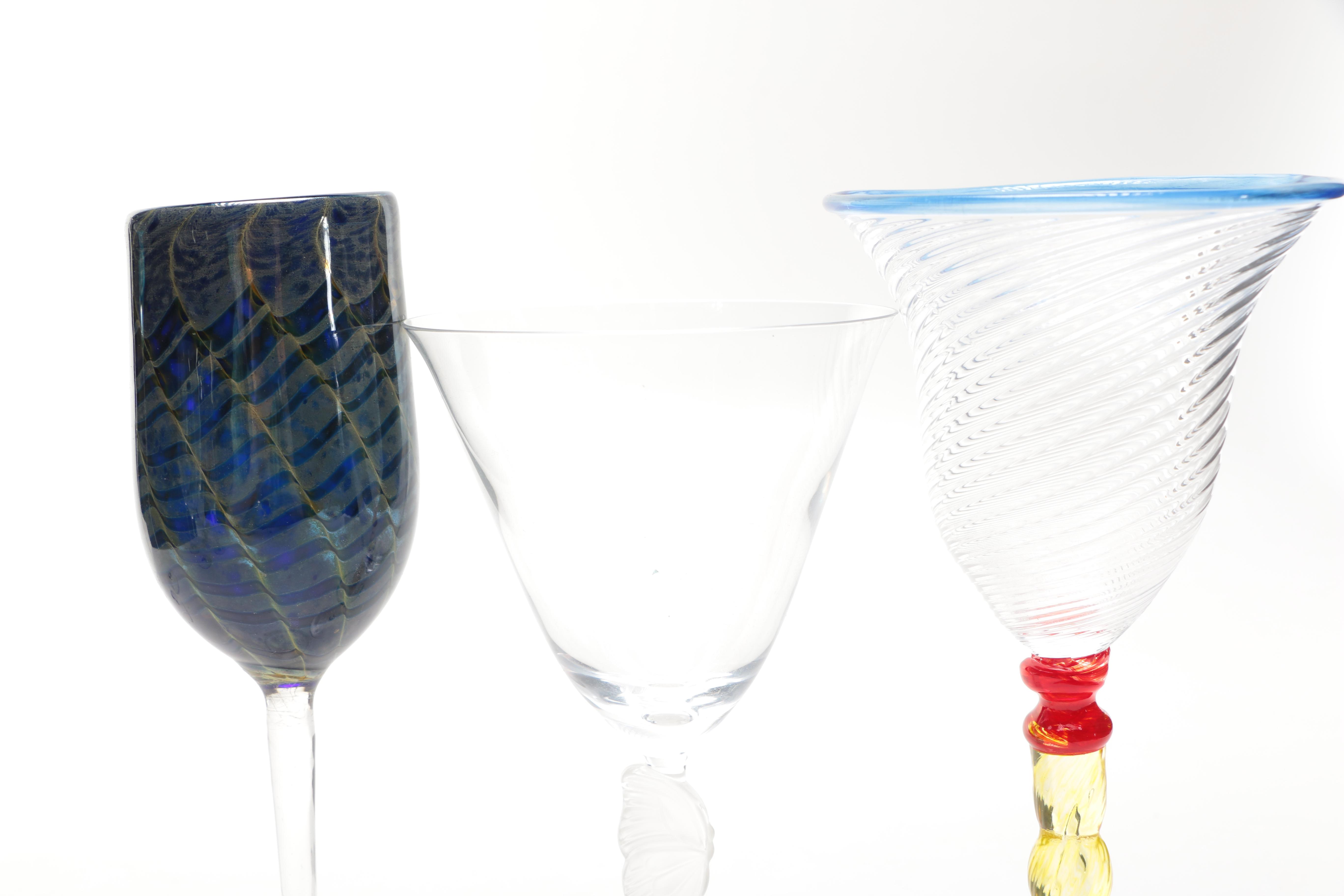 Footed Drinking Glasses