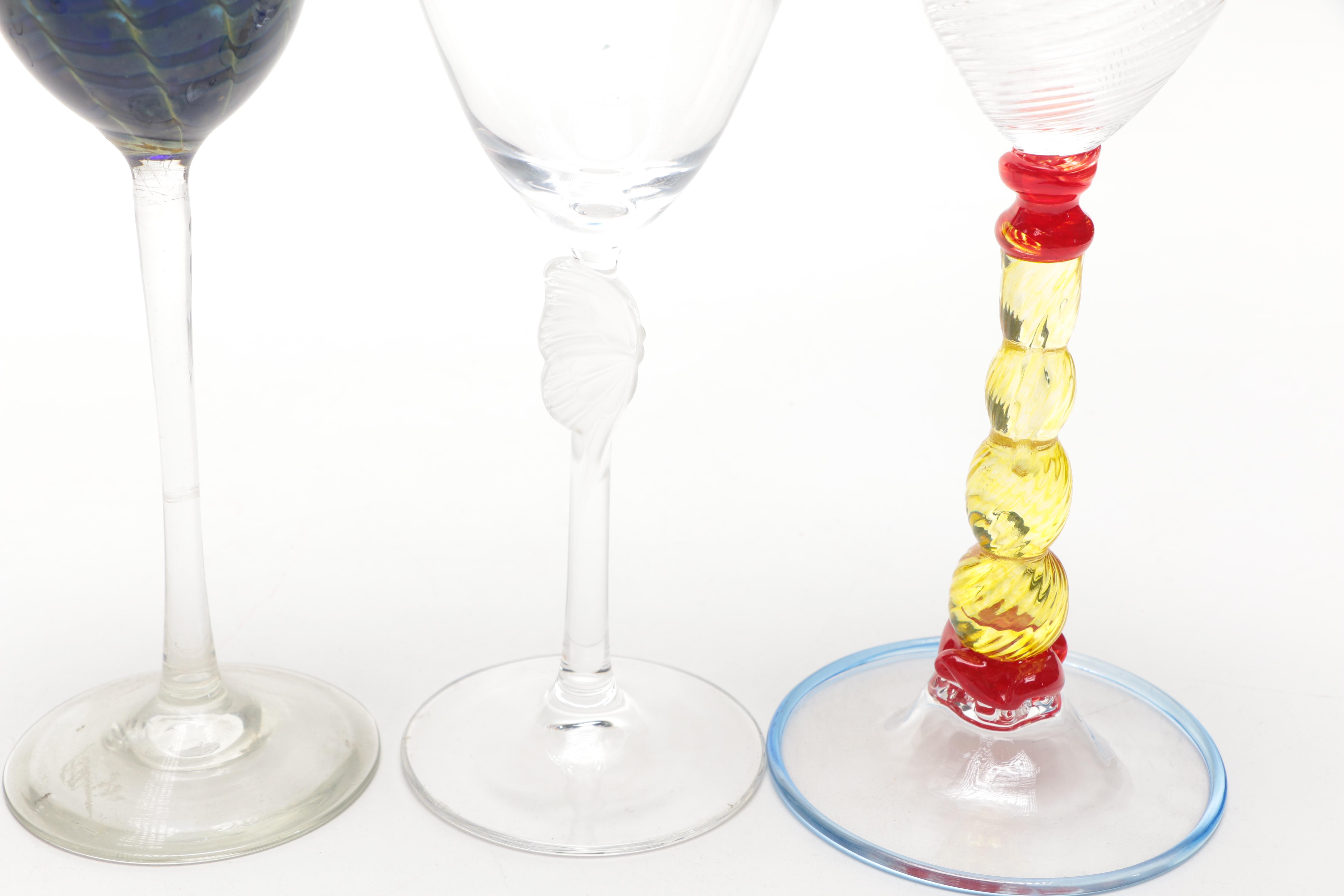 Footed Drinking Glasses
