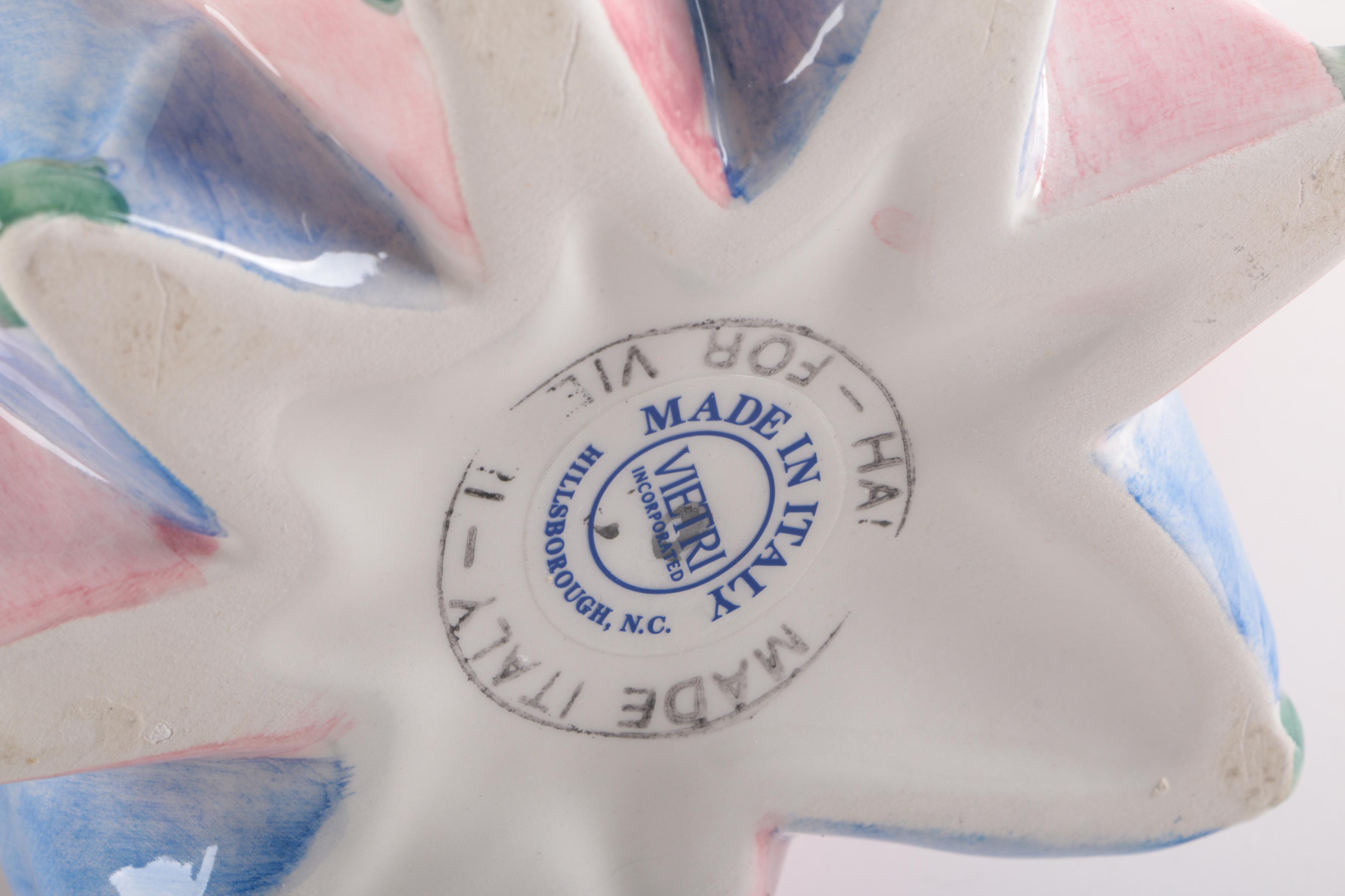 Decorative Teapots Including Vietri