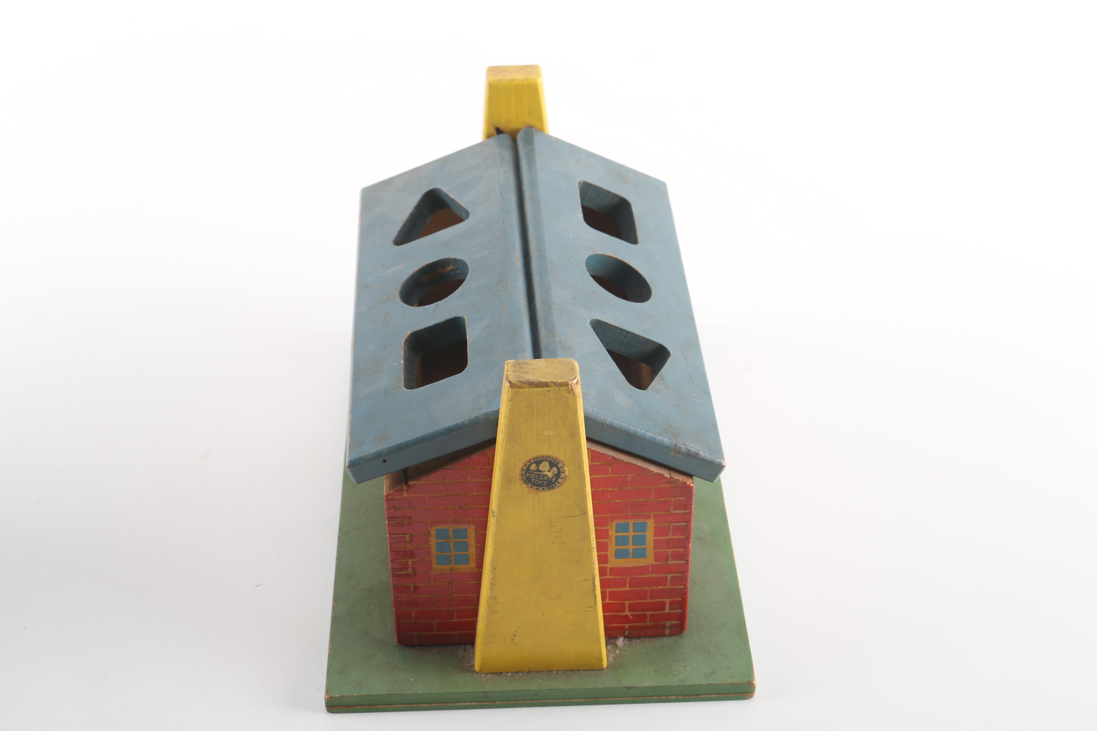 Vintage Holgate Educational Block Toy Set