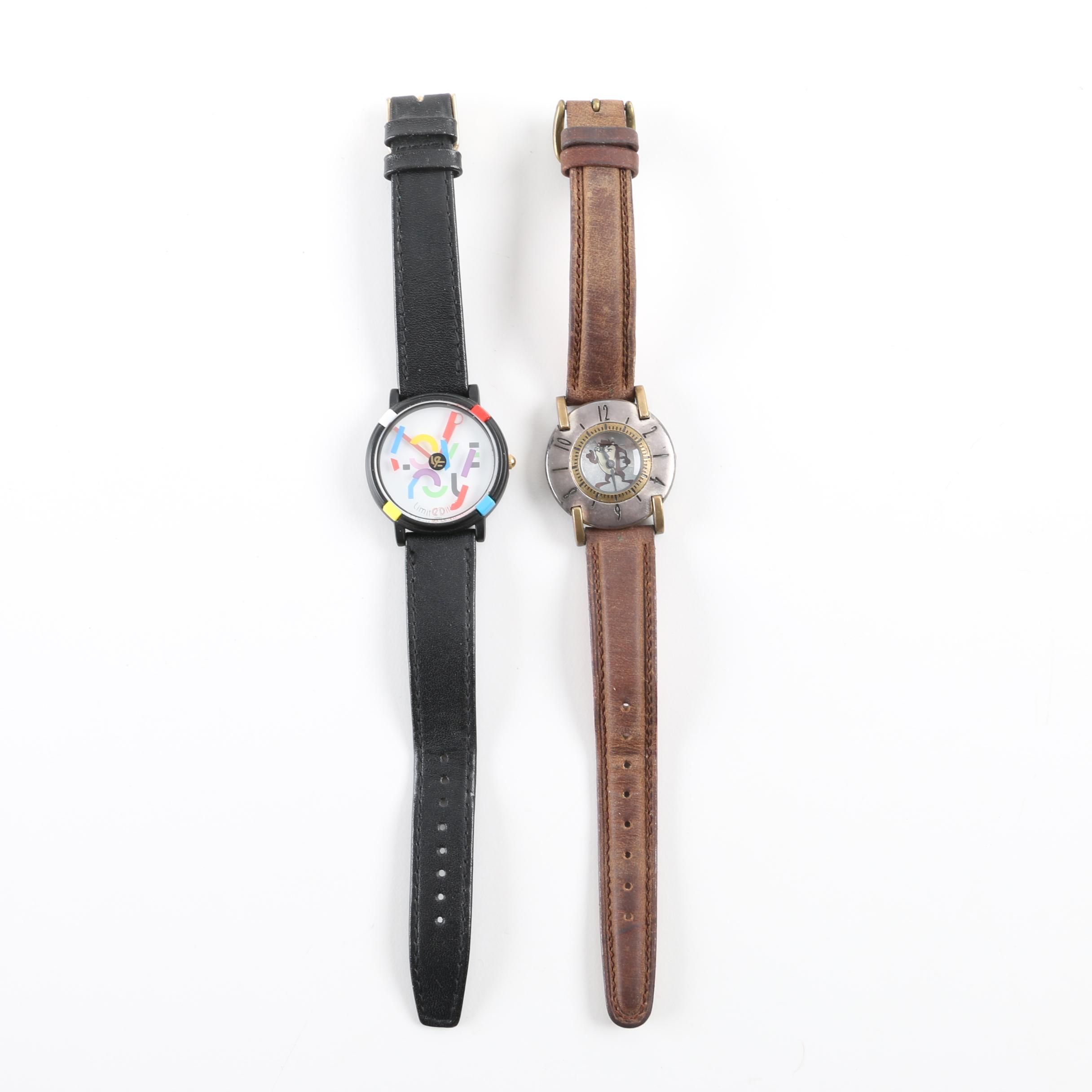 Watches Including Warner Brothers Tasmanian Devil