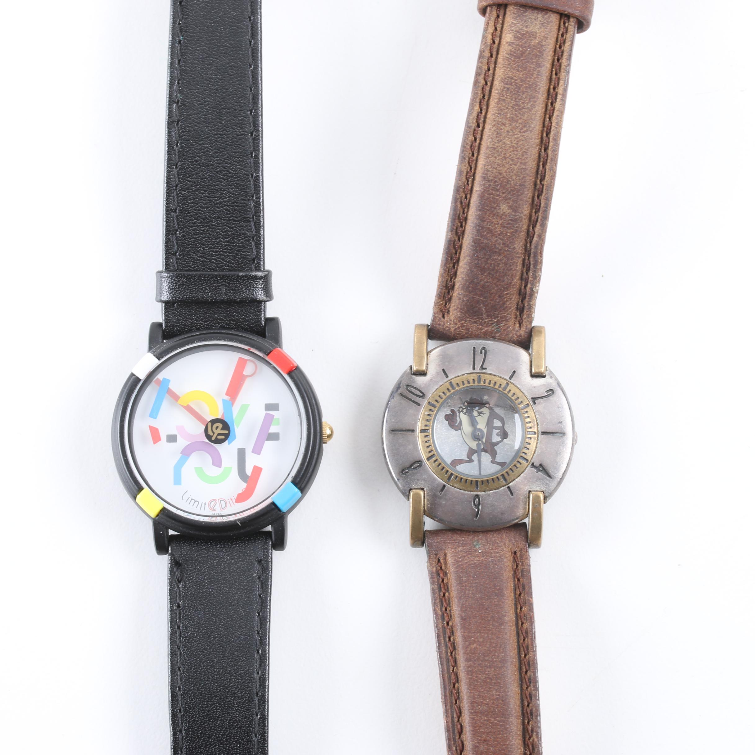 Watches Including Warner Brothers Tasmanian Devil