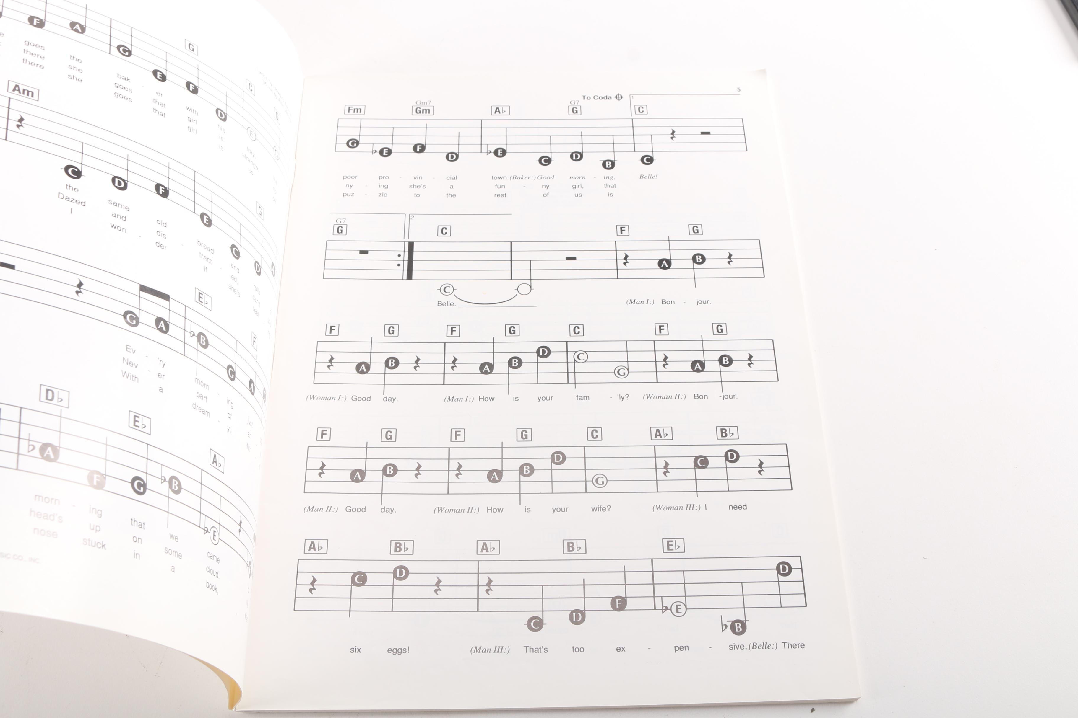 "Rent," "Lion King" and Other Songbooks