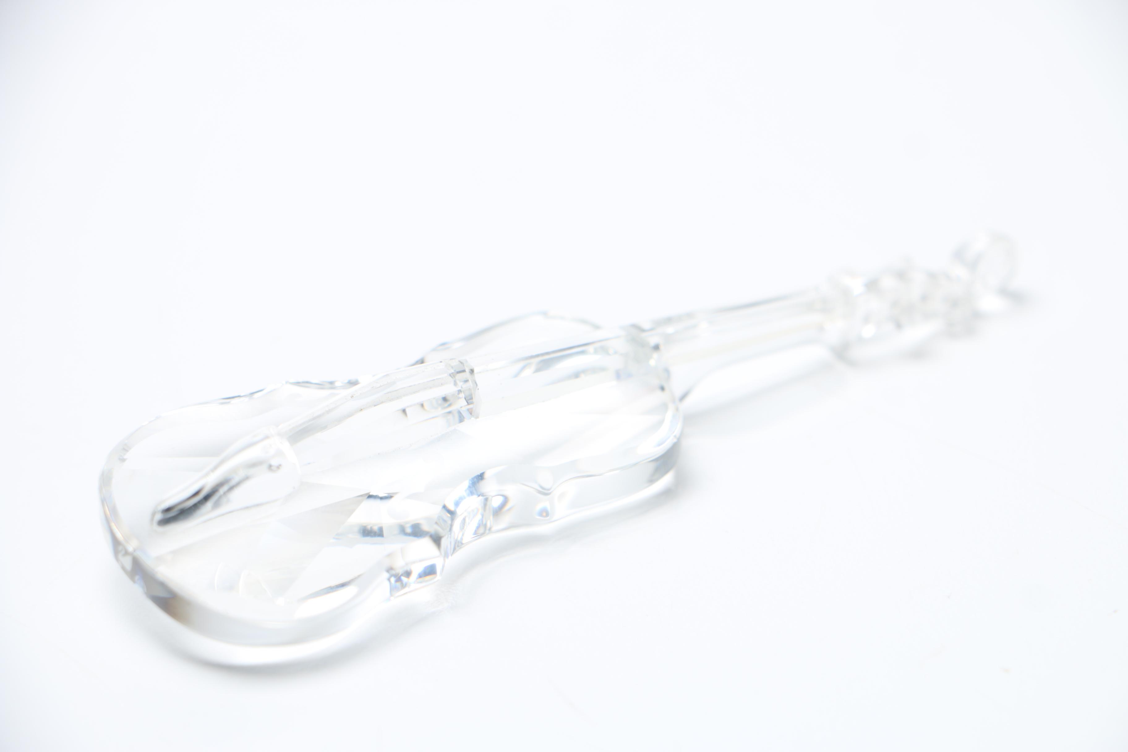 Swarovski Silver Crystal Violin Figurine