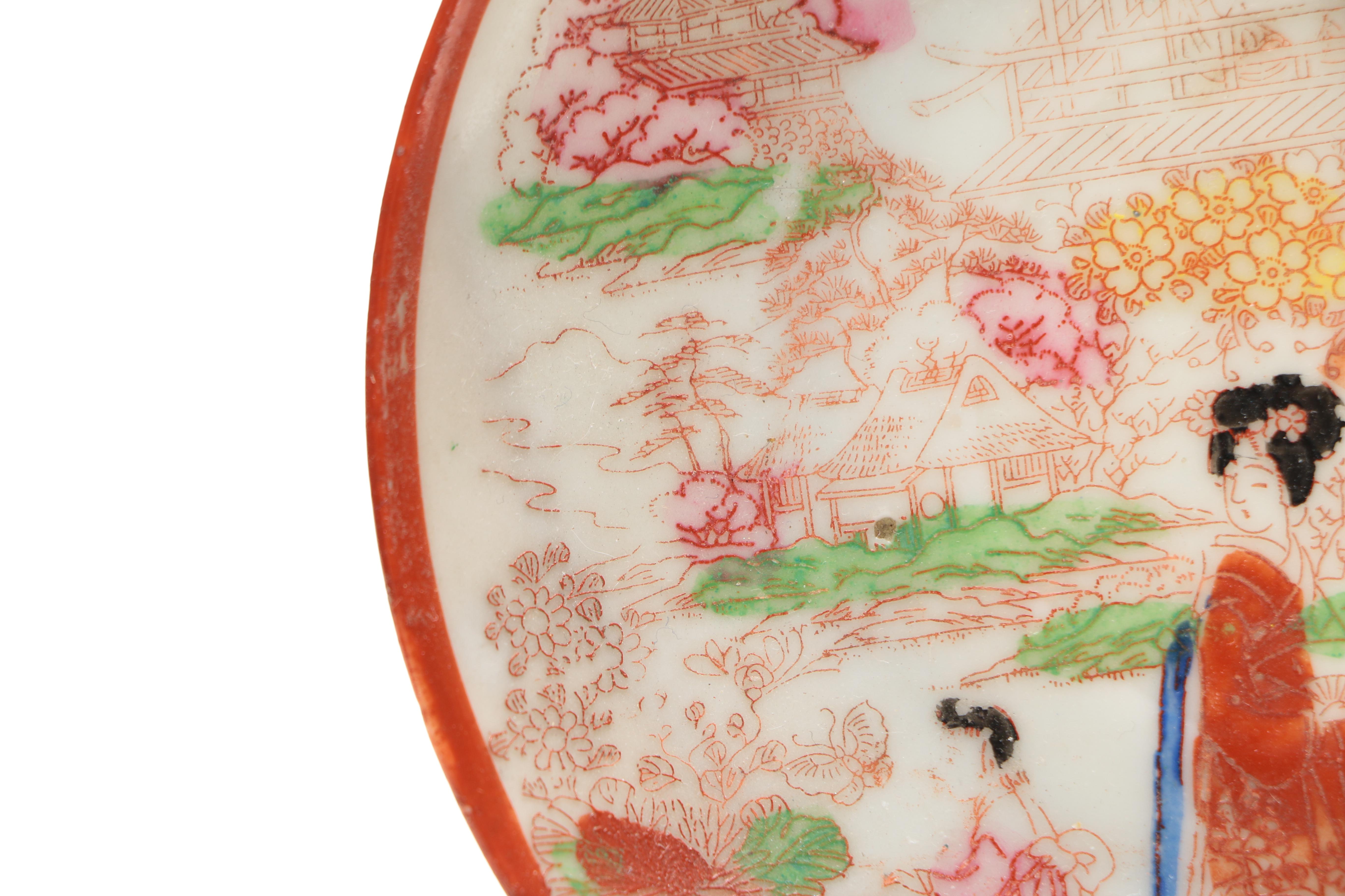 Japanese "Geisha Girl" Porcelain  Bowl Set