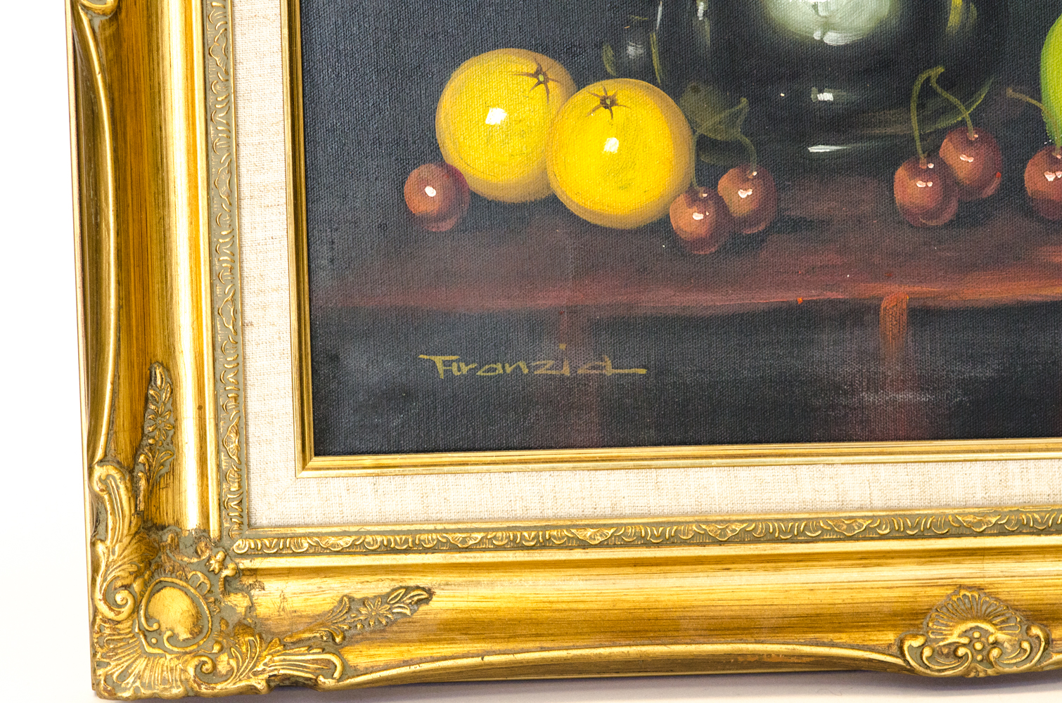 Anthony Franzia Oil Painting on Canvas of Still Life
