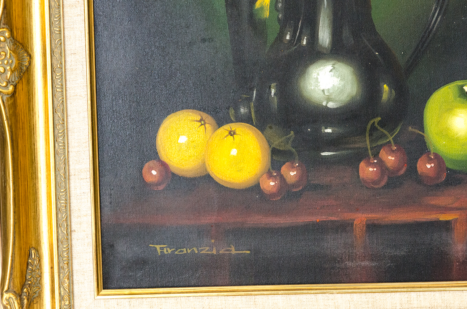 Anthony Franzia Oil Painting on Canvas of Still Life