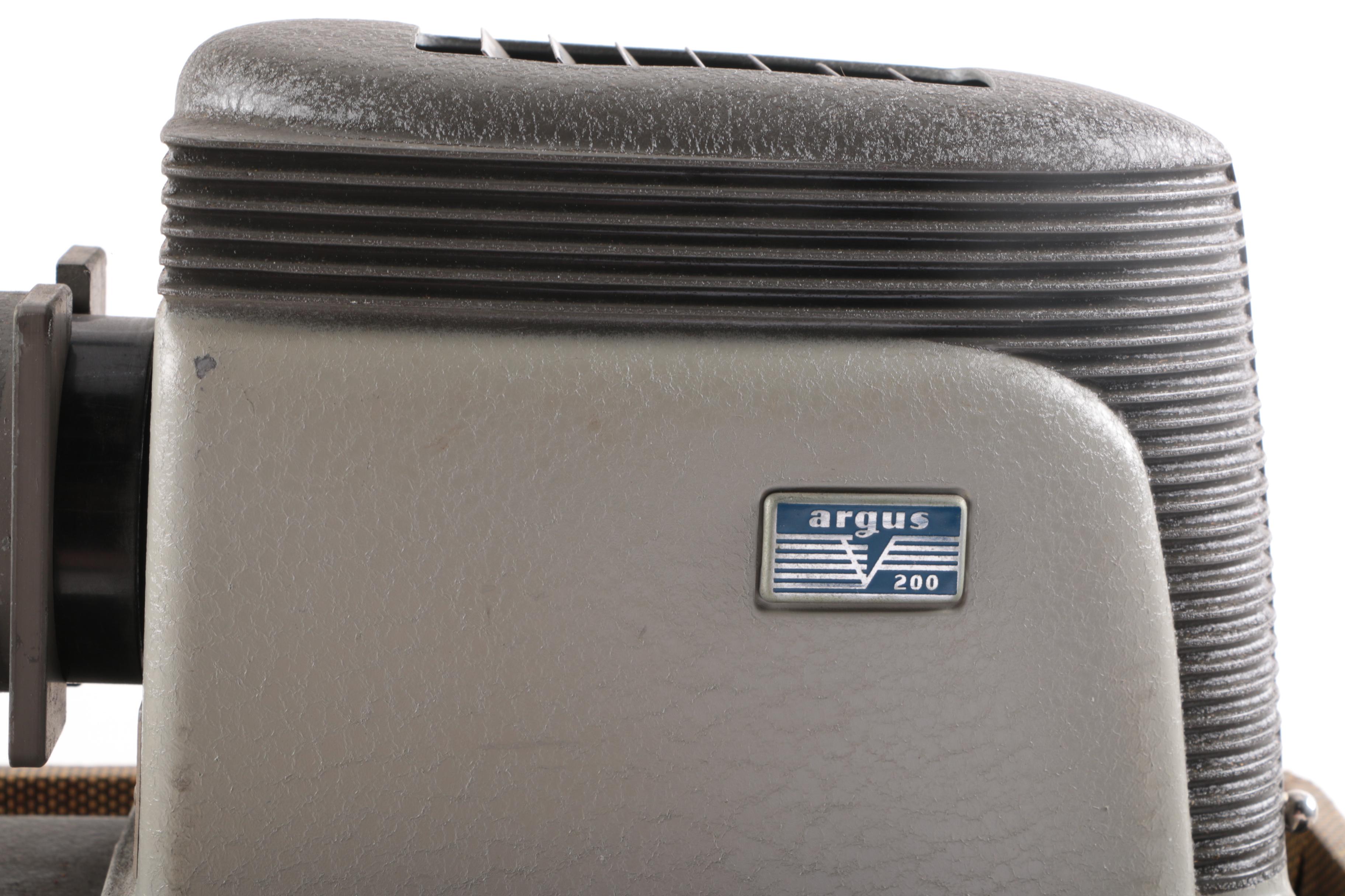 Argus 200 Automatic Threading Dual 8 Movie Projector