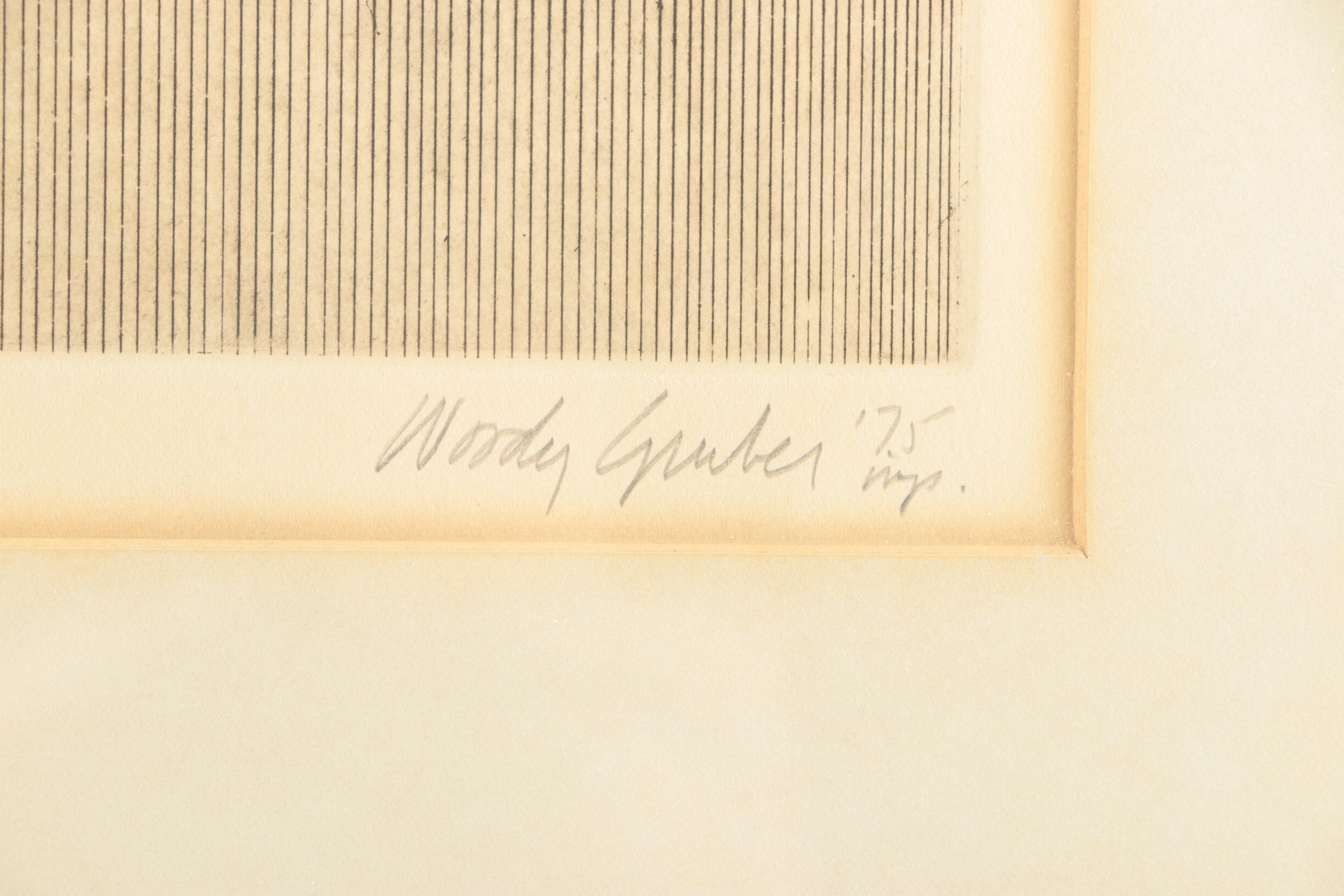 Limited Edition Etching on Paper by Woody Gruber "Frank Furness- Architect"