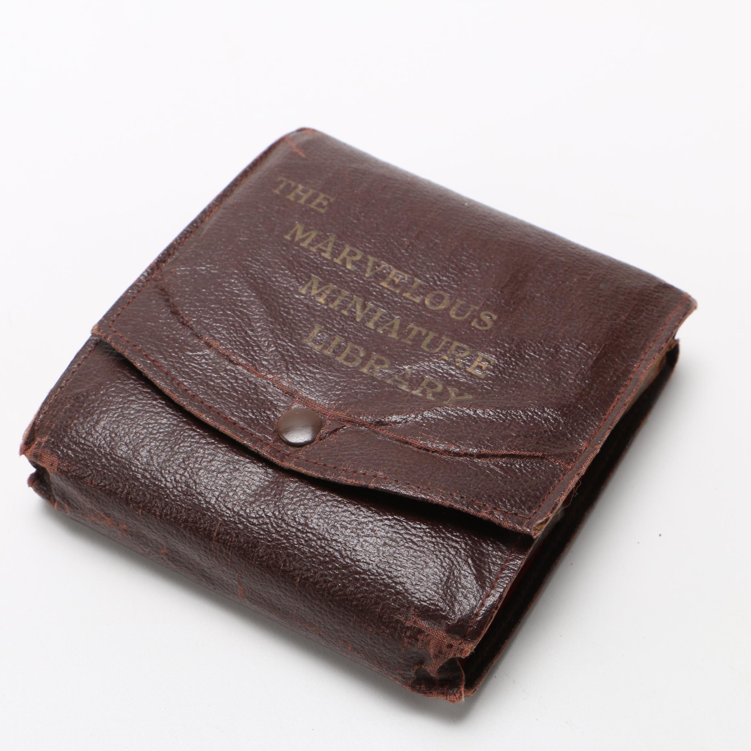 1920s "The Marvelous Miniature Library" in a Leather Wallet