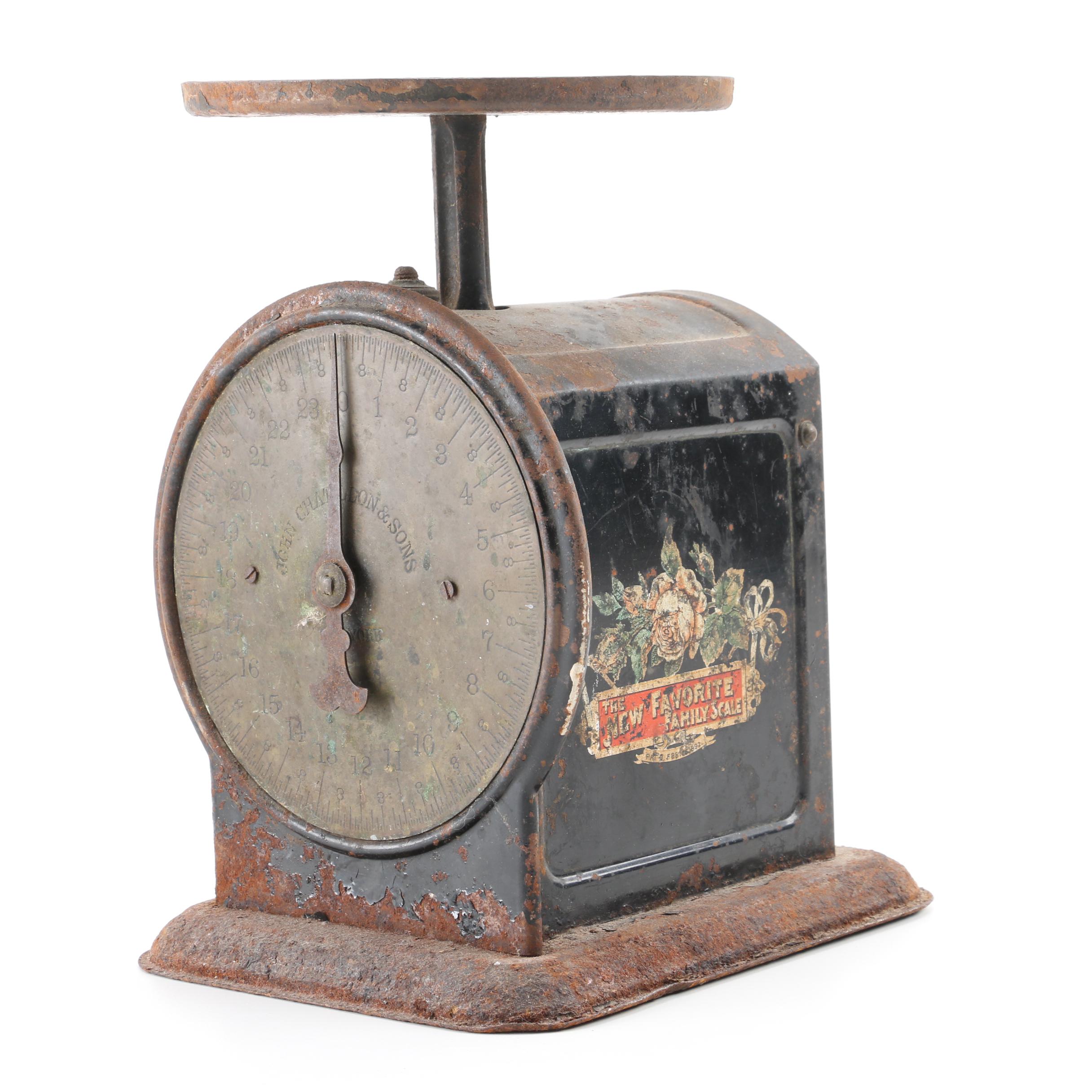 Antique "The New Favorite Family Scale" Scale