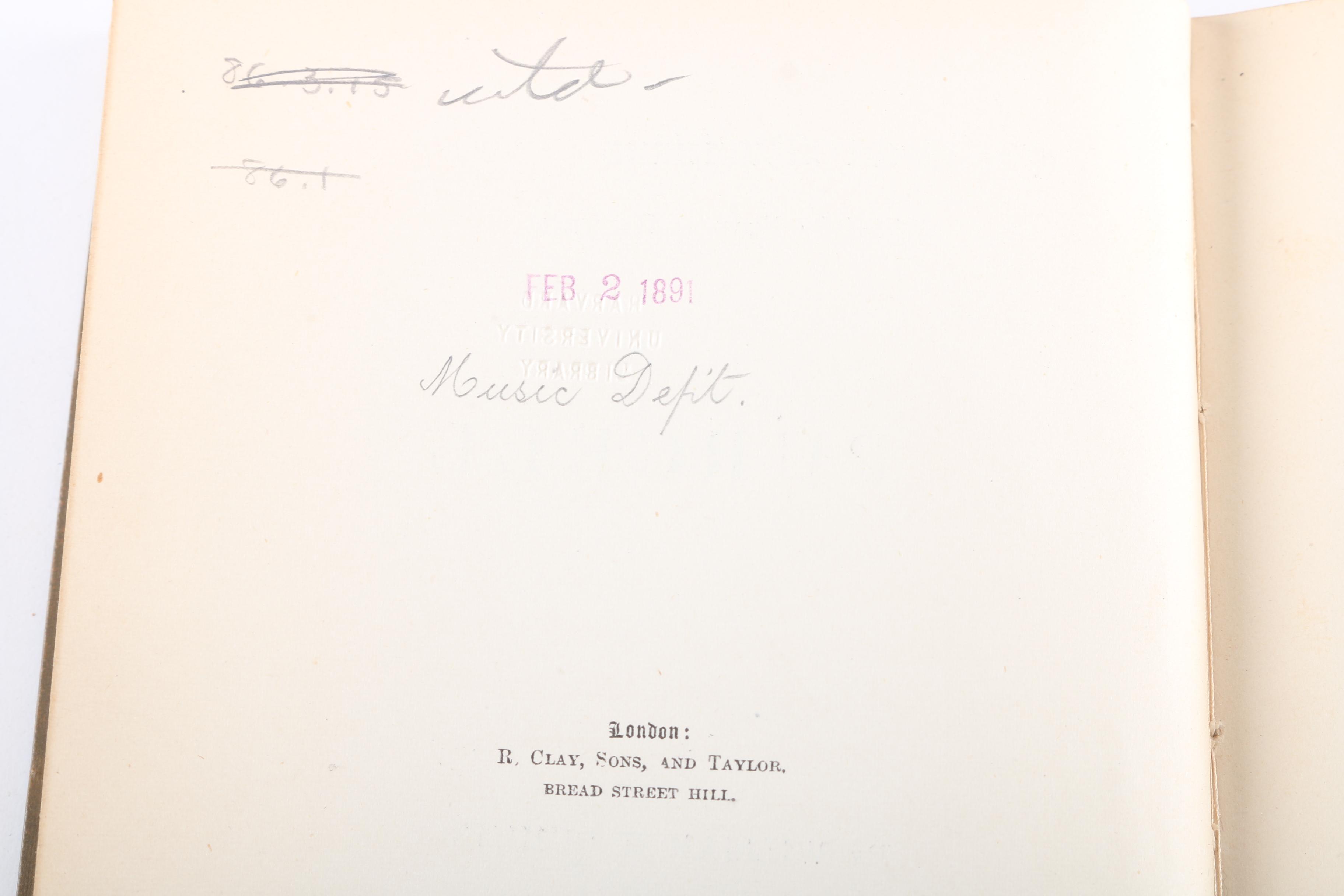 1881 "The Great Musicians" Books