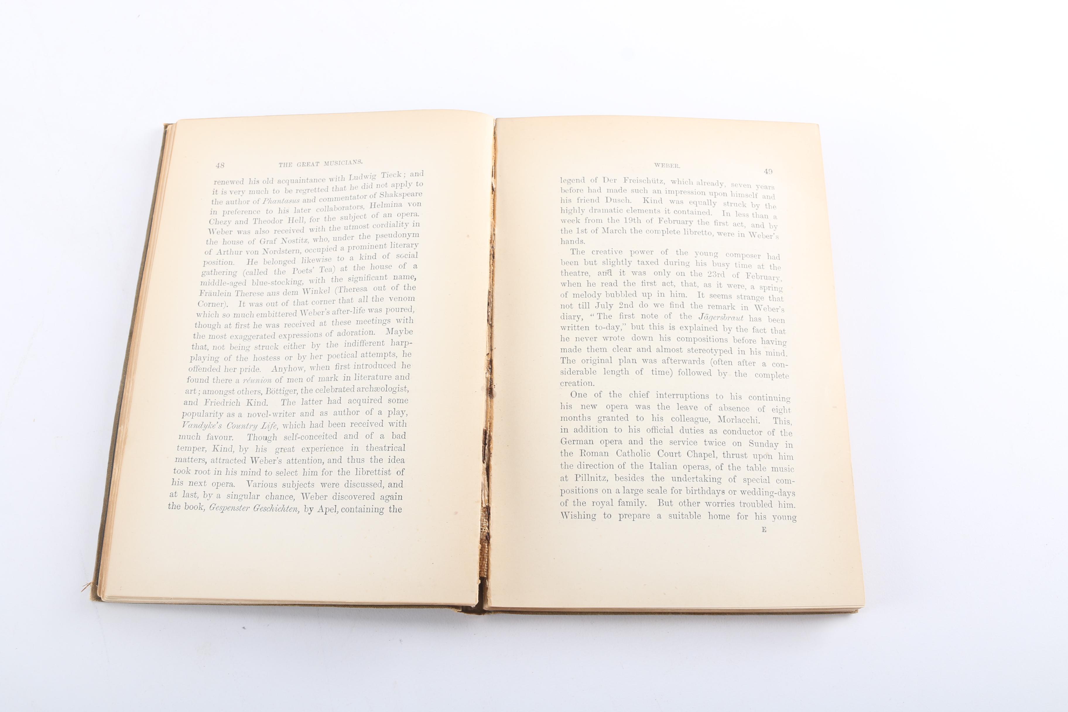 1881 "The Great Musicians" Books