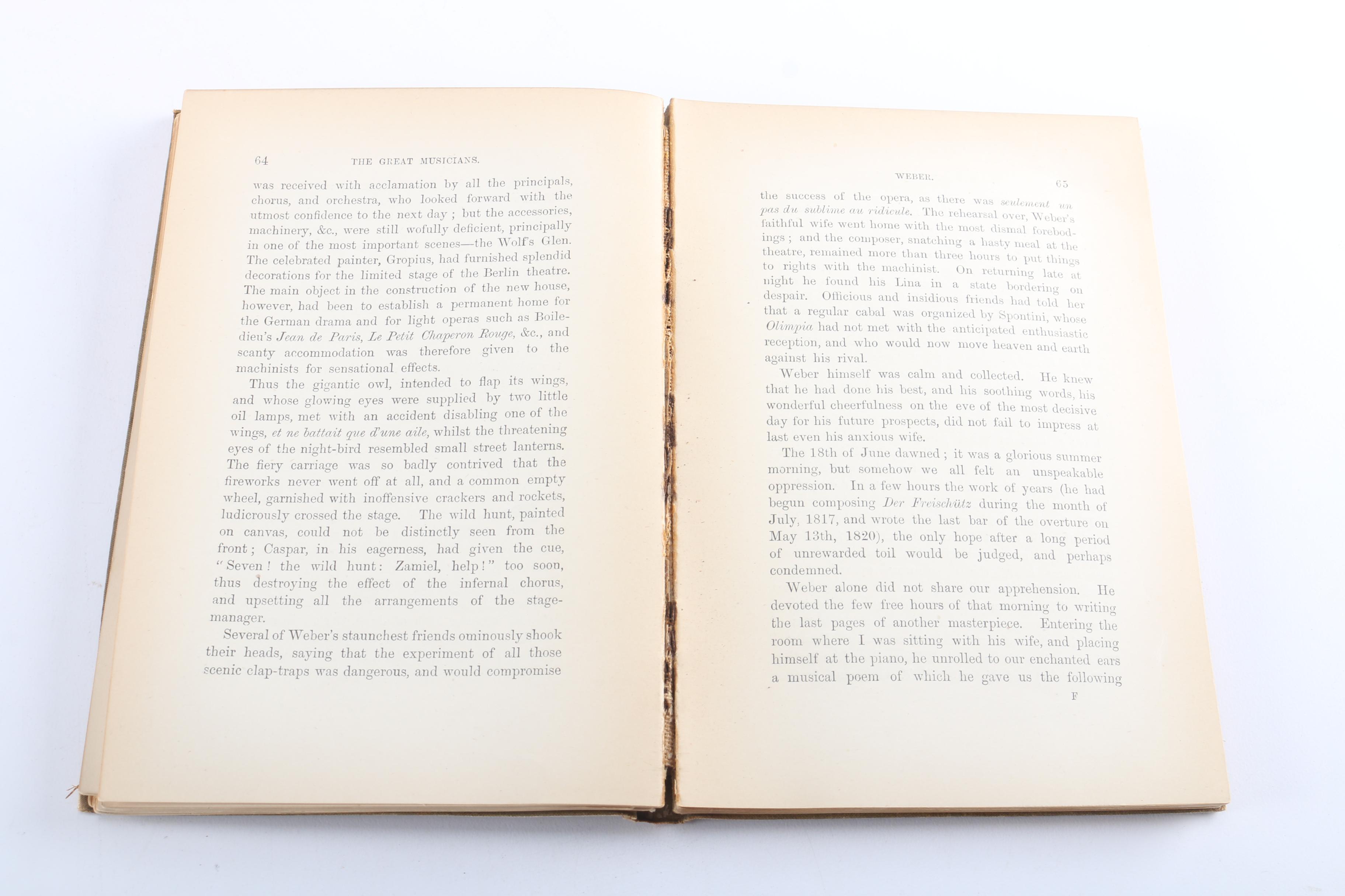 1881 "The Great Musicians" Books