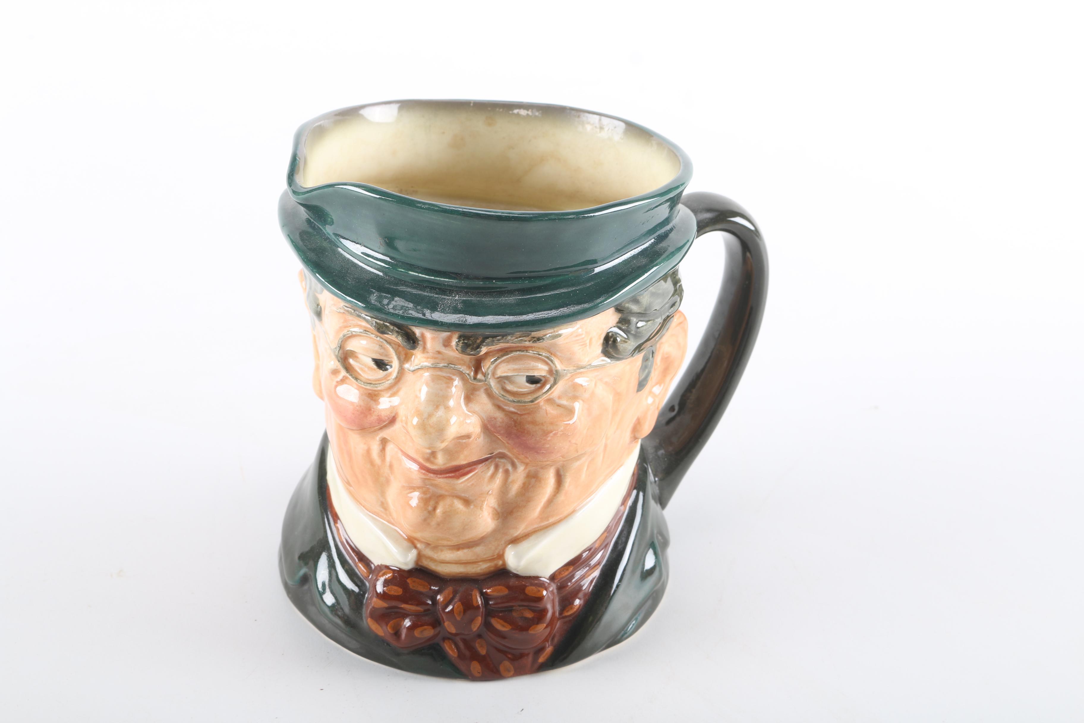 Royal Doulton Toby Character Jugs Including "Mr. Pickwick"