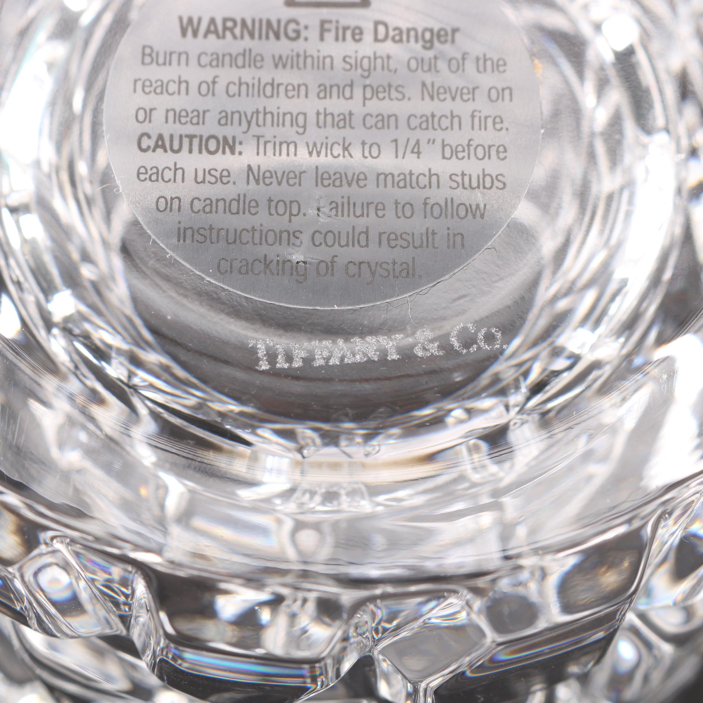 Tiffany & Co. Crystal Votive Candle Holders