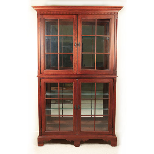 Wood and Glass China Cabinet