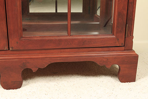 Wood and Glass China Cabinet