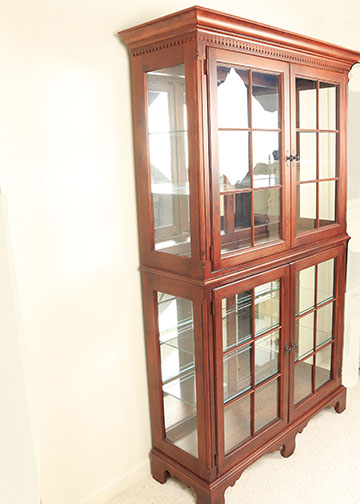 Wood and Glass China Cabinet