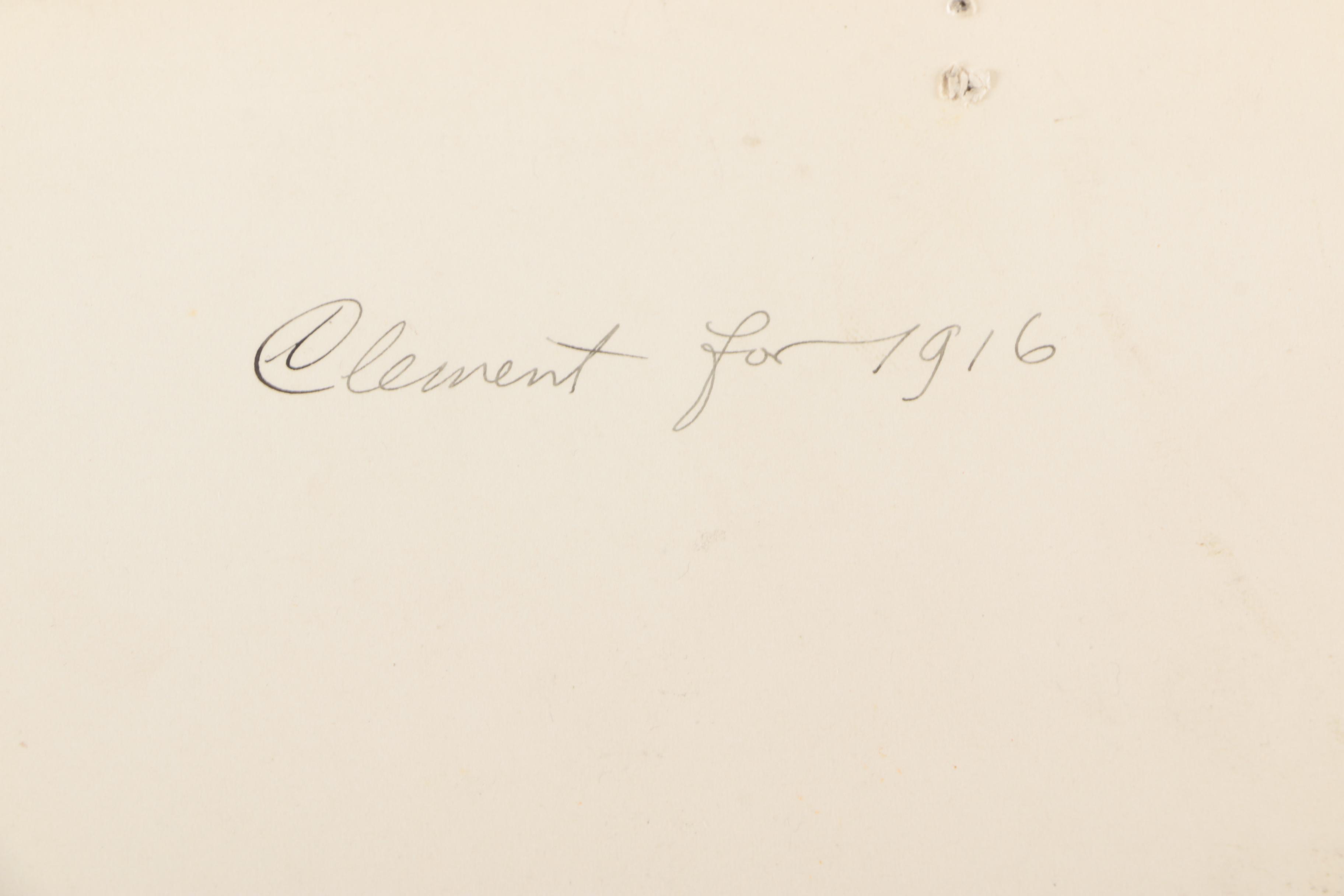 Early 20th Century, Clement Ink and Pencil Illustrations