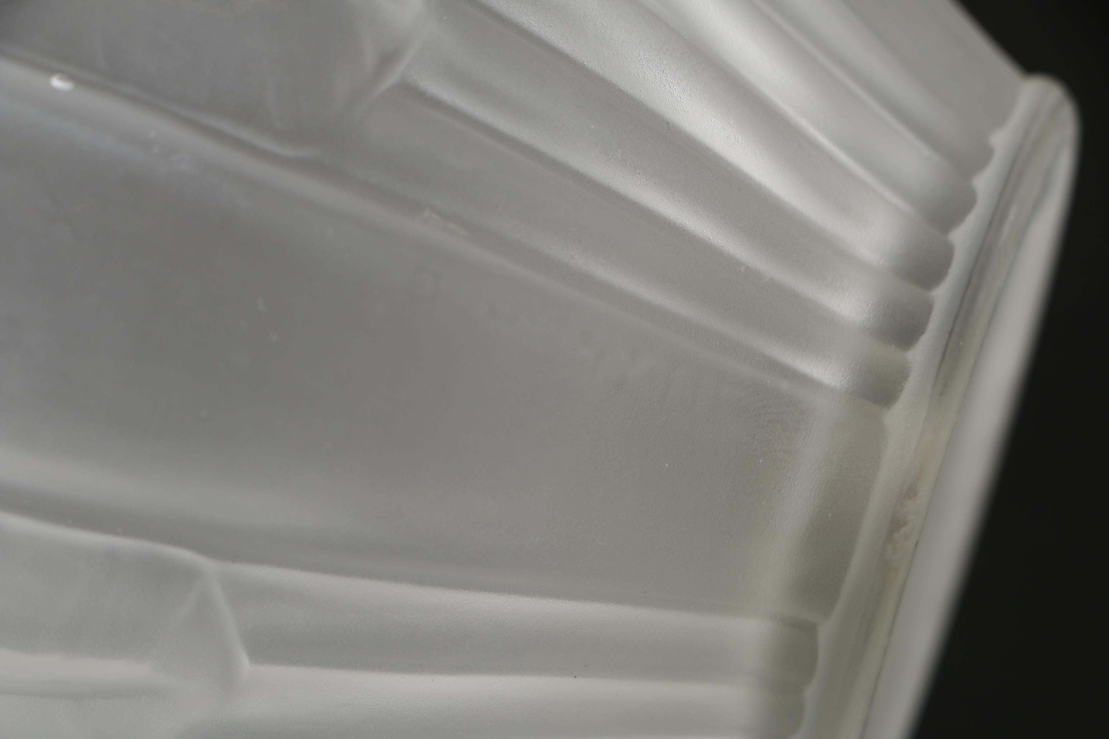 Mid 1920s André Hunebelle Art Nouveau Style Frosted Glass Vases