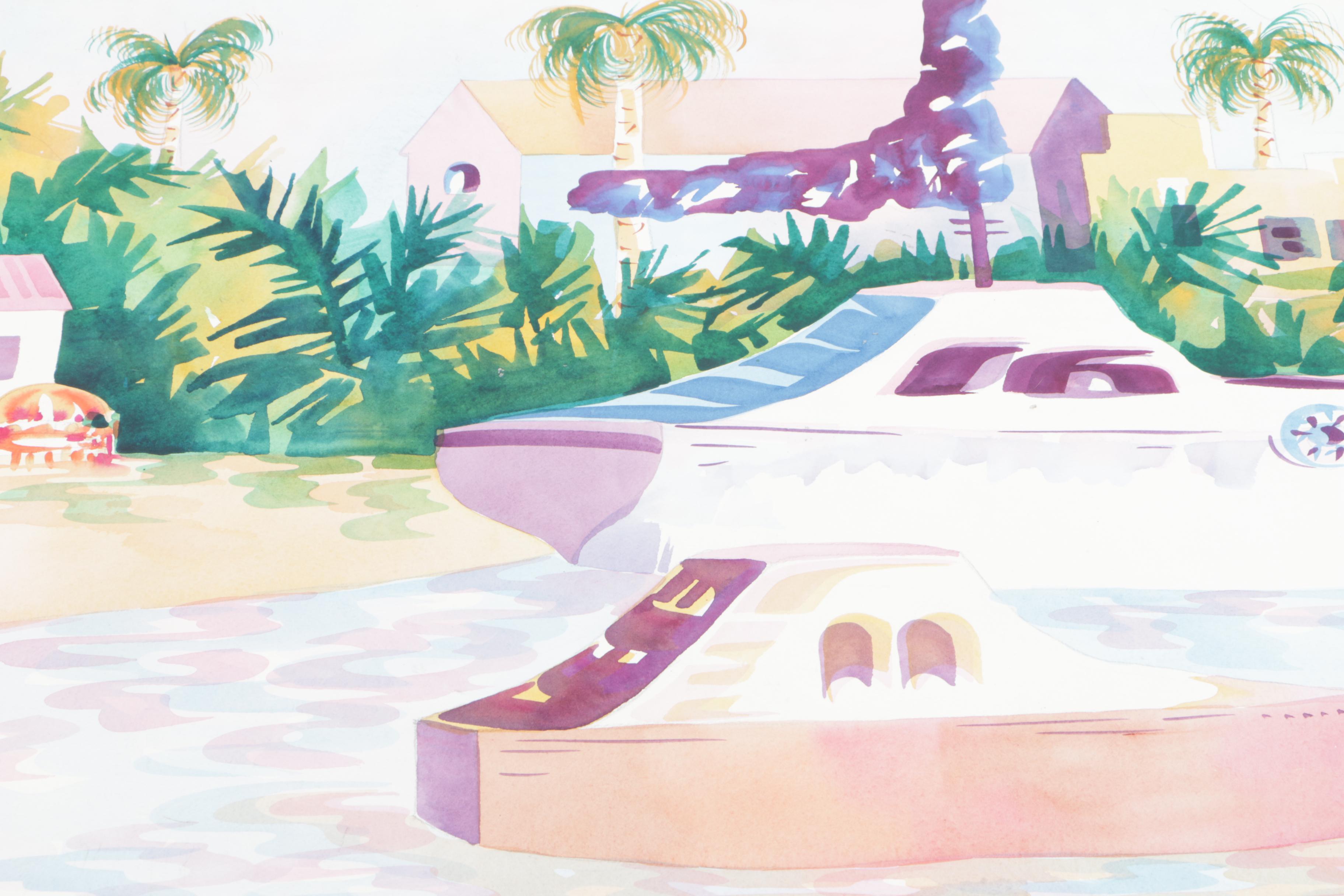 Unframed Watercolors Featuring Dennis Lüken