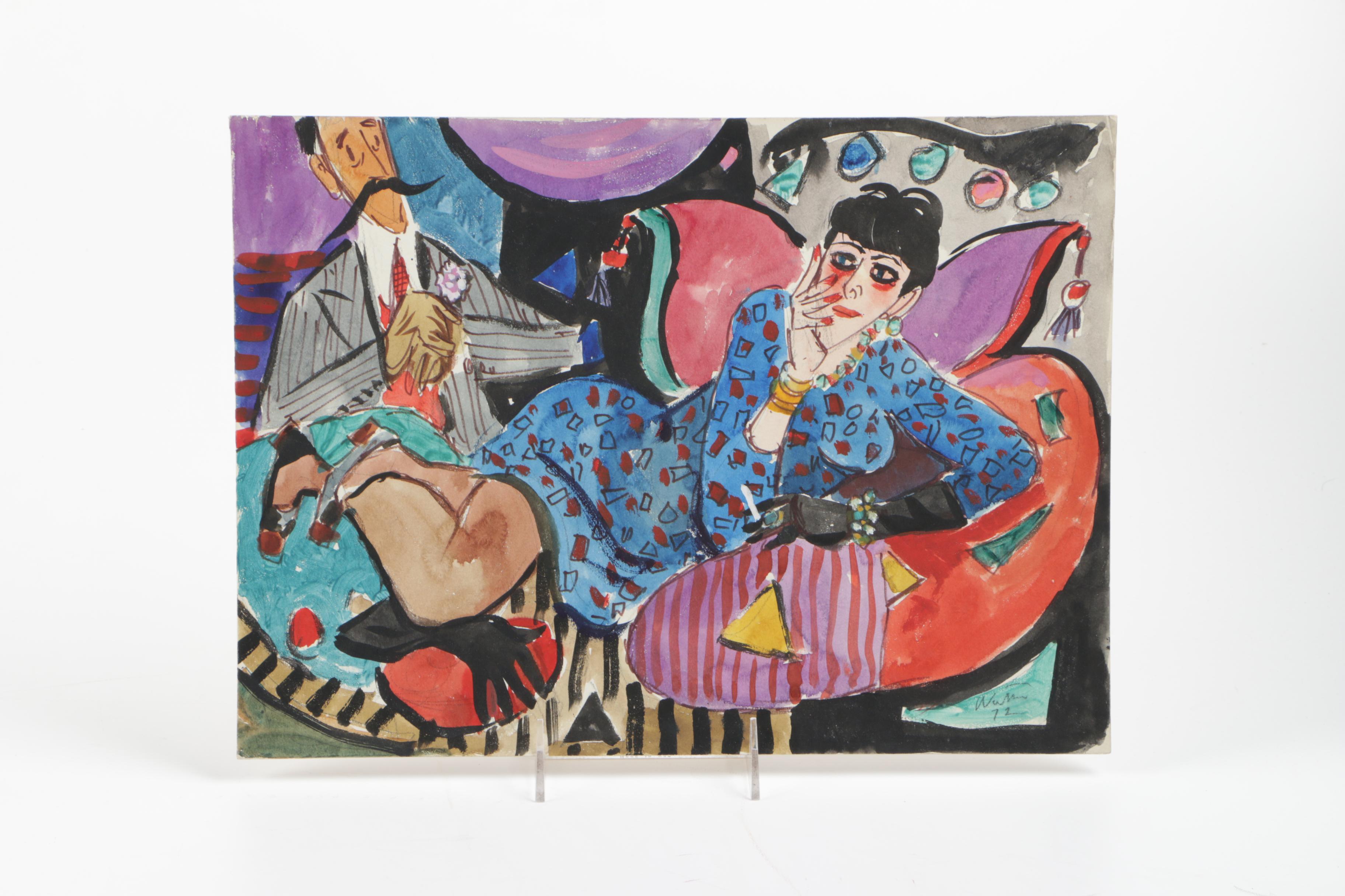 Unframed Watercolors Featuring Dennis Lüken