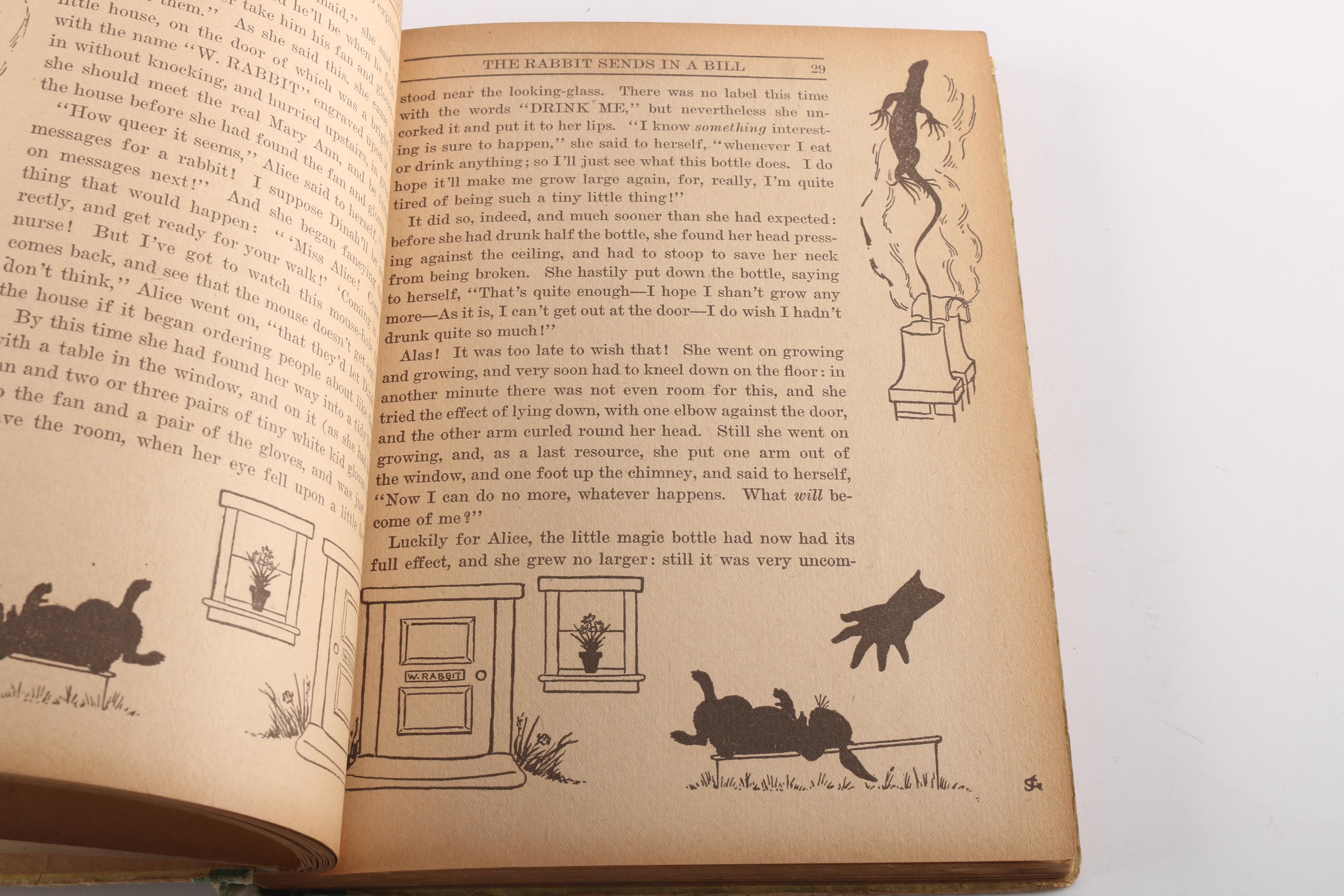 Antique "Alice's Adventures in Wonderland" with Cut-Out Pictures